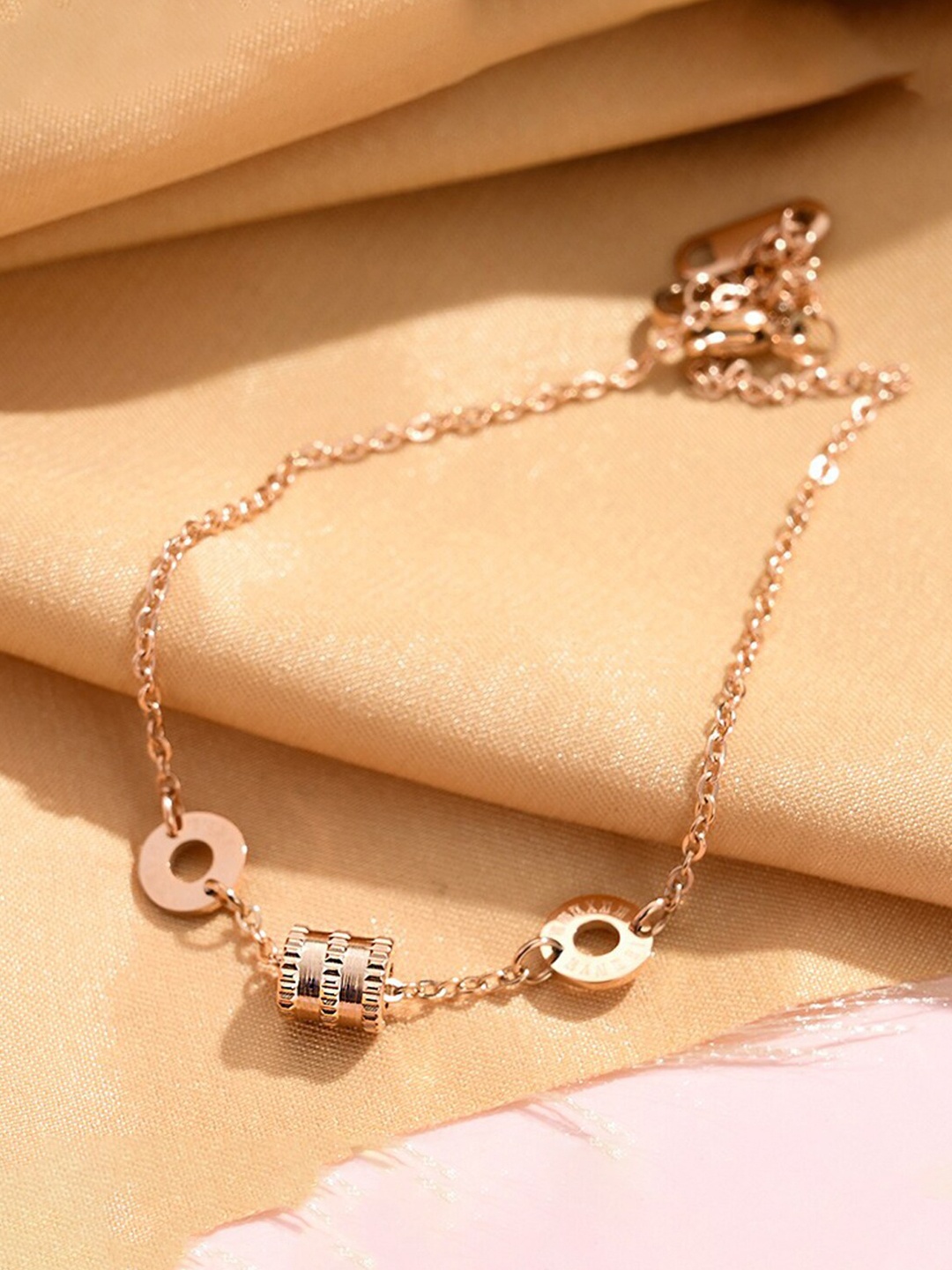 

Jewels Galaxy Rose Gold-Plated Link Bracelet