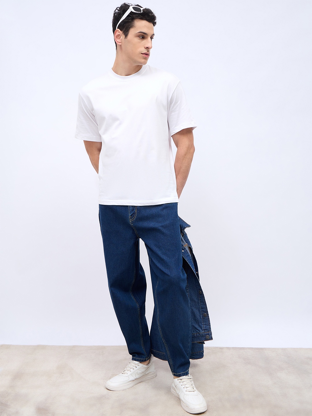 

Styli Men Tapered Fit Stretchable Jeans, Blue