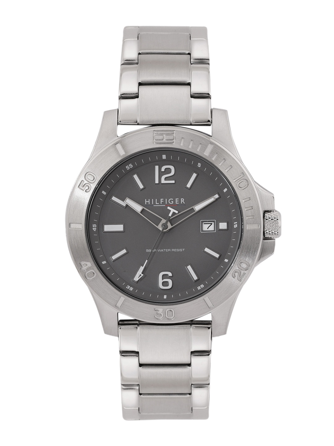 

Tommy Hilfiger Men Stainless Steel Bracelet Style Analogue Watch TH1791995W, Silver