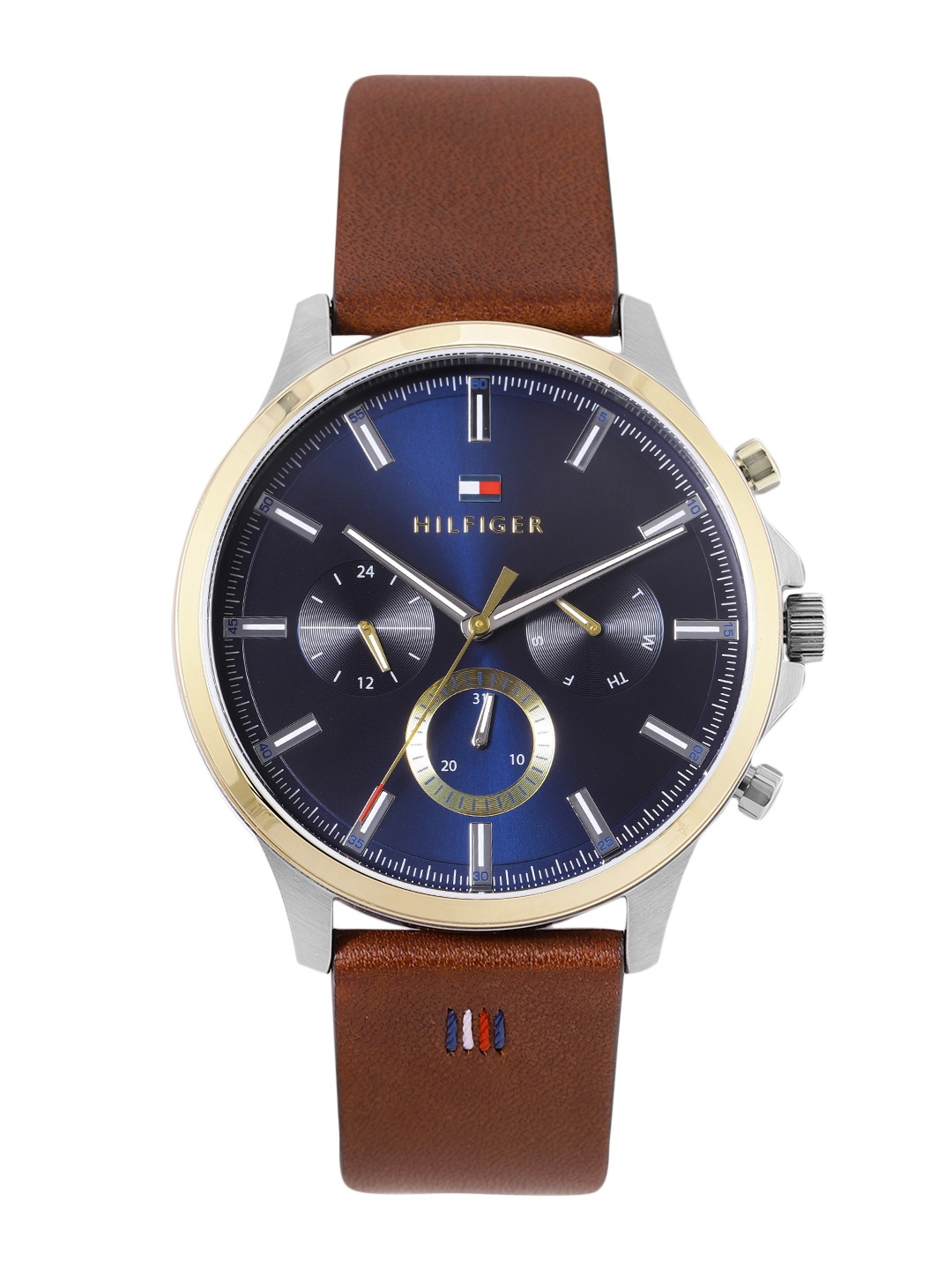 

Tommy Hilfiger Men Leather Analogue Watch TH1710496W, Blue