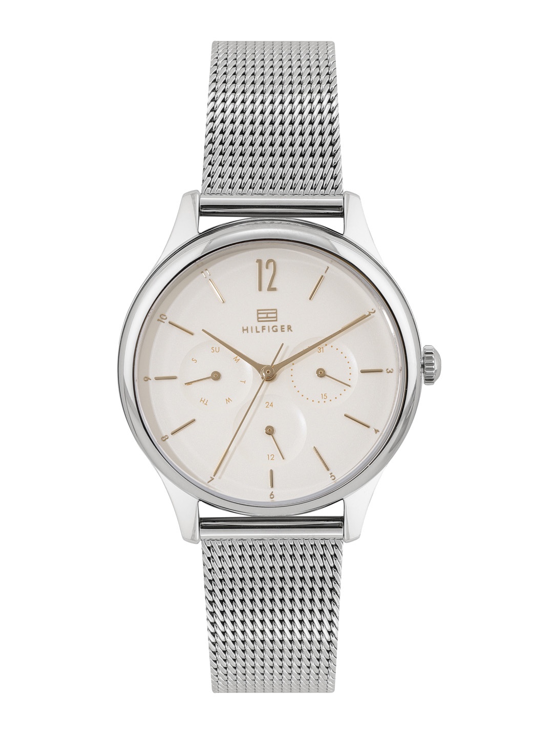 

Tommy Hilfiger Women Stainless Steel Textured Analogue Watch TH1782456W, Silver