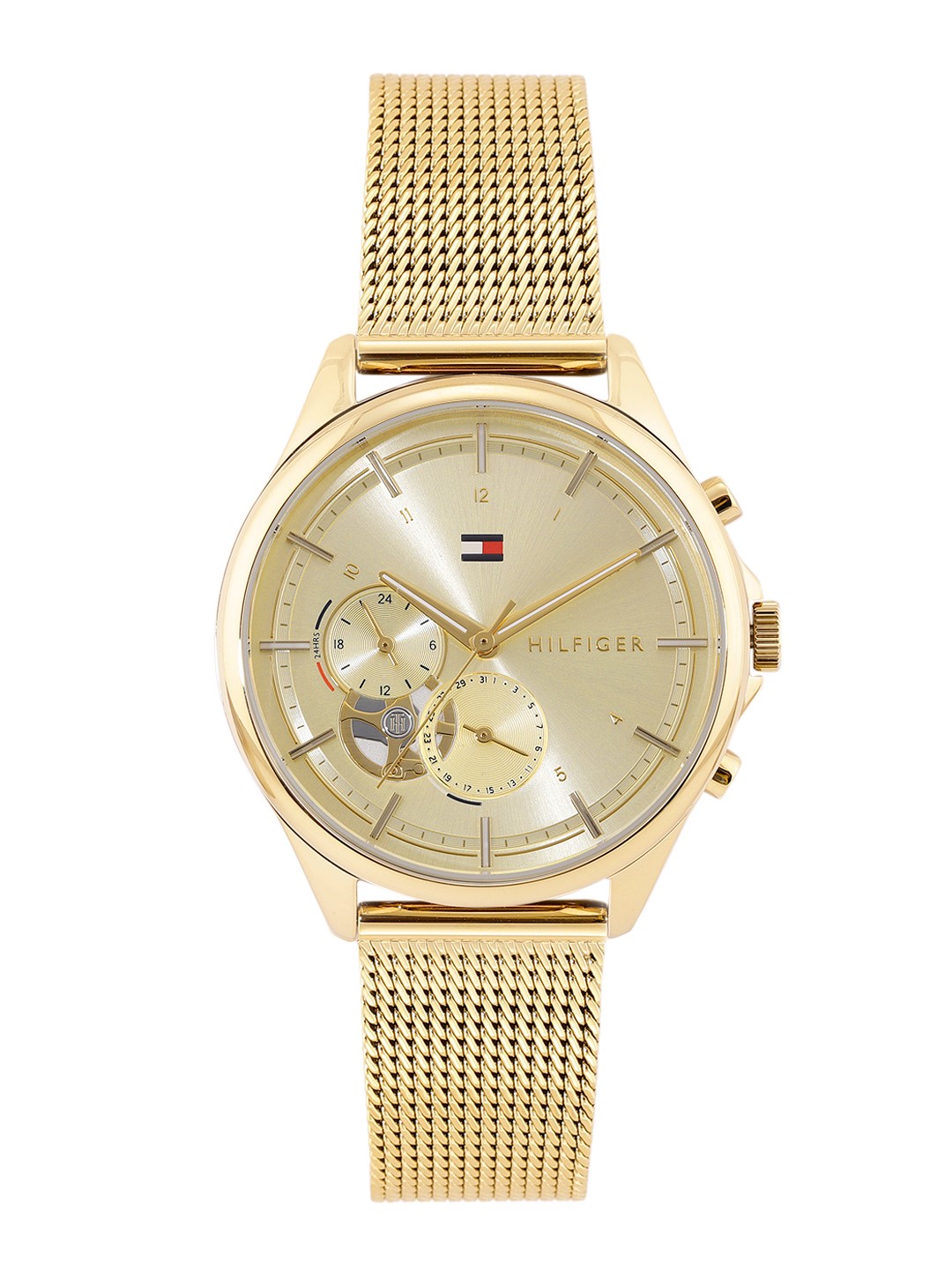 

Tommy Hilfiger Women Stainless Steel Textured Analogue Watch TH1782417W, Gold
