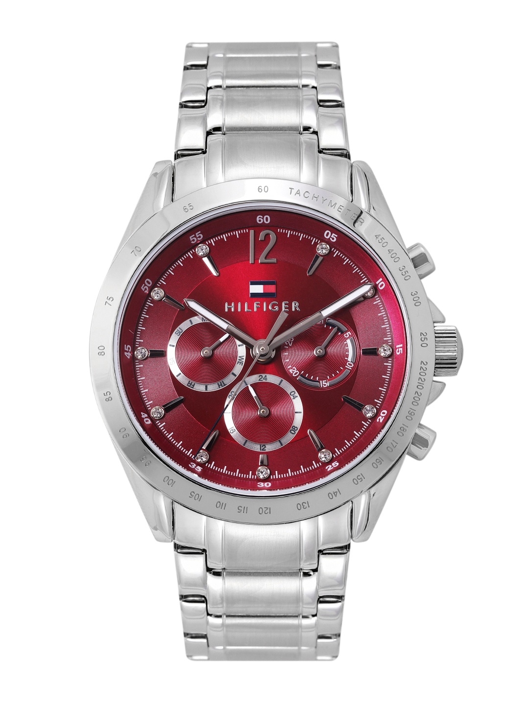 

Tommy Hilfiger Women Stainless Steel Bracelet Style Analogue Watch TH1782559W, Red
