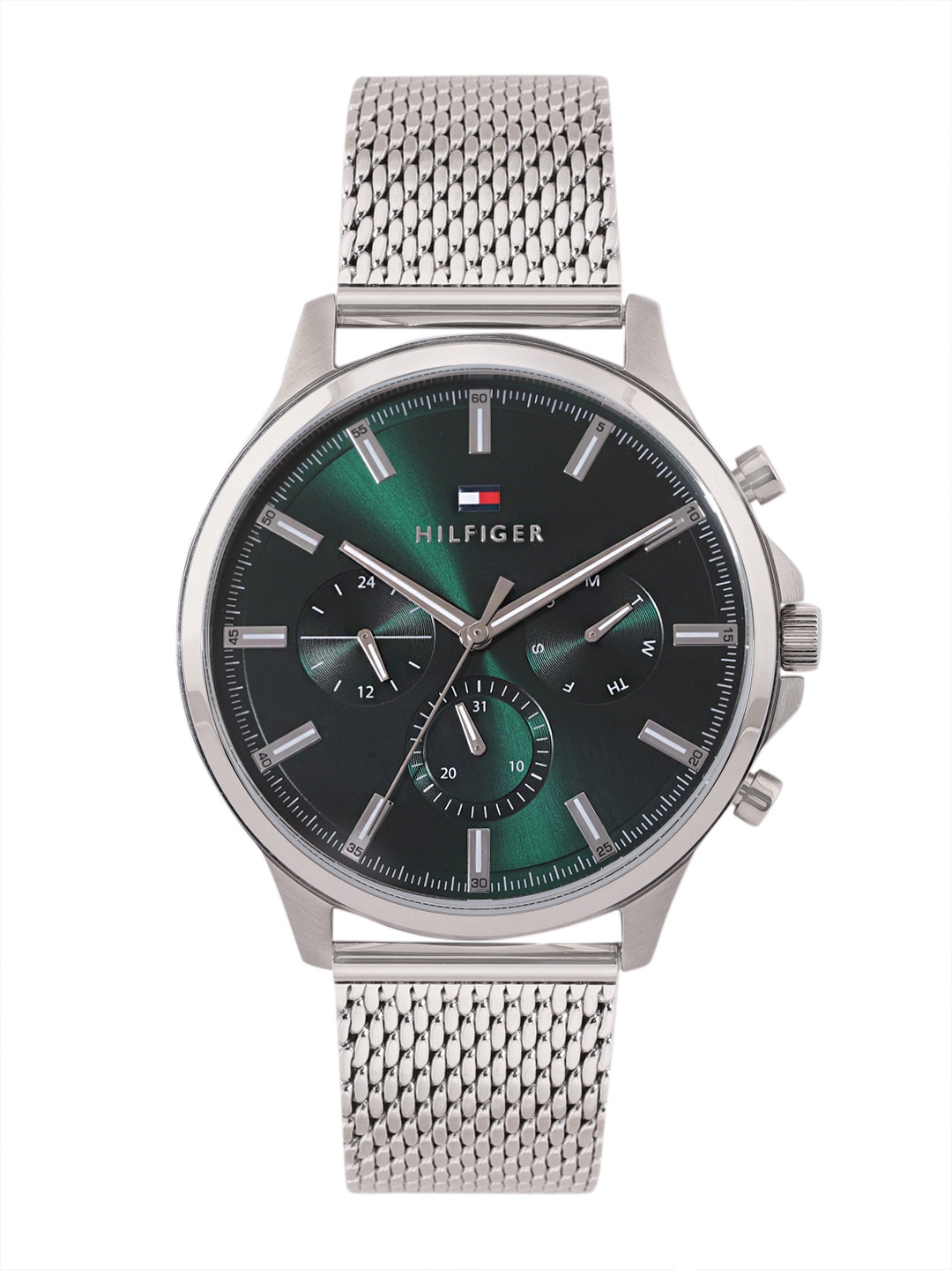 

Tommy Hilfiger Men Stainless Steel Textured Analogue Watch TH1710499W, Green