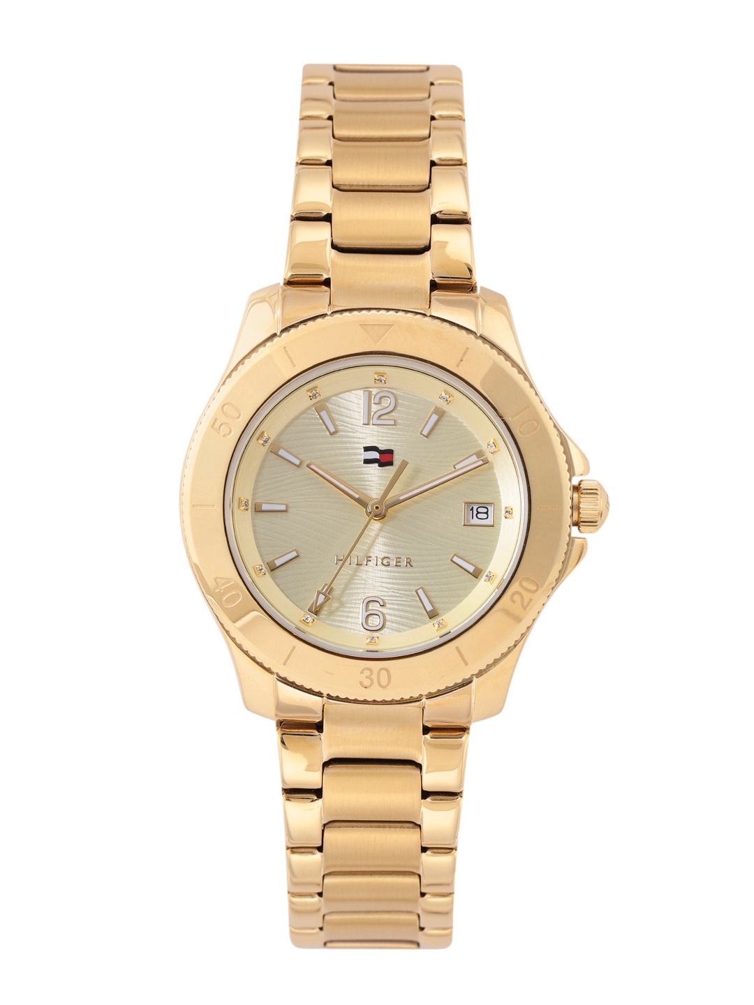 

Tommy Hilfiger Women Patterned Analogue Watch TH1782513W, Gold