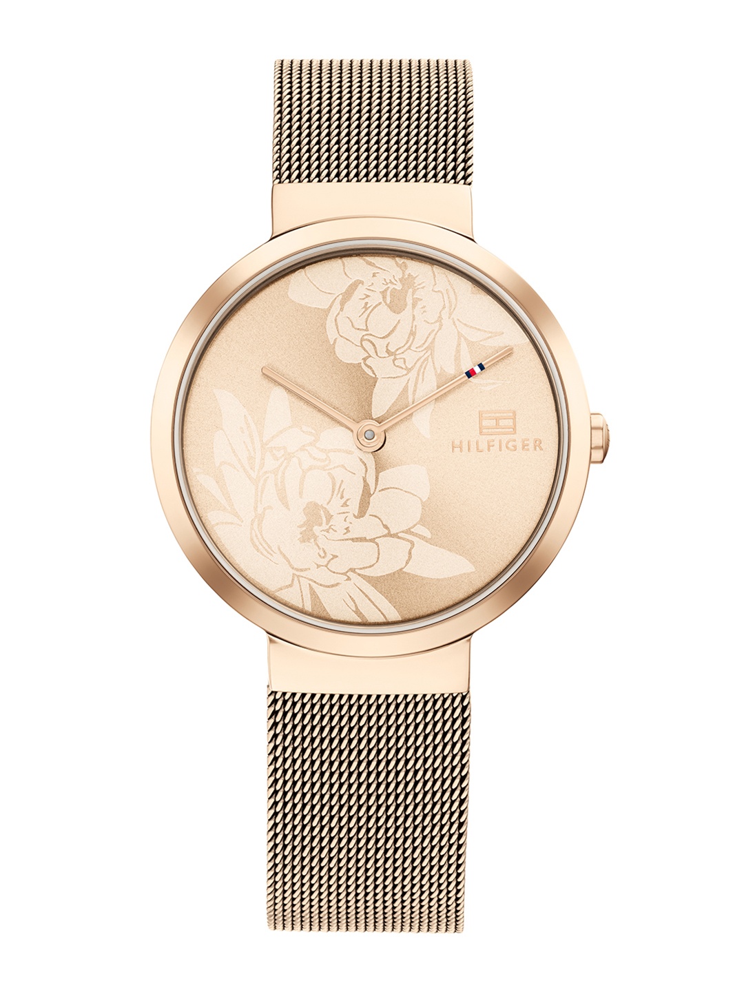 

Tommy Hilfiger Women Floral Dial & Stainless Steel Bracelet Analogue Watch TH1782471W, Rose gold