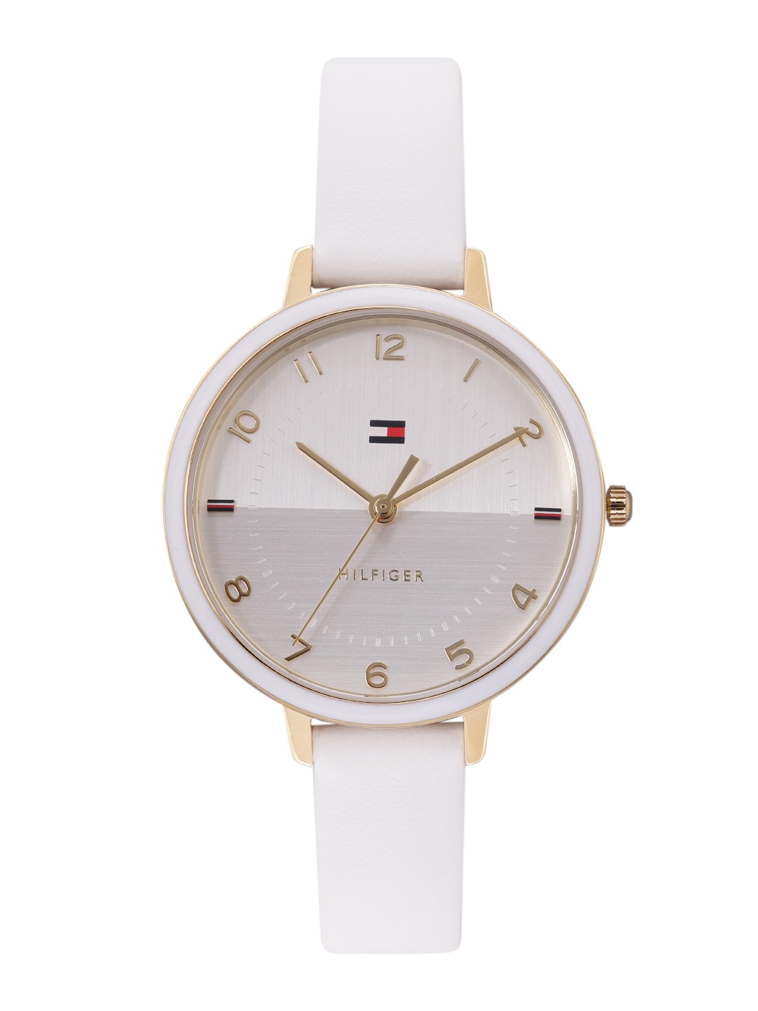 

Tommy Hilfiger Women Dual Tone Dial Leather Analogue Watch TH1782582W, White