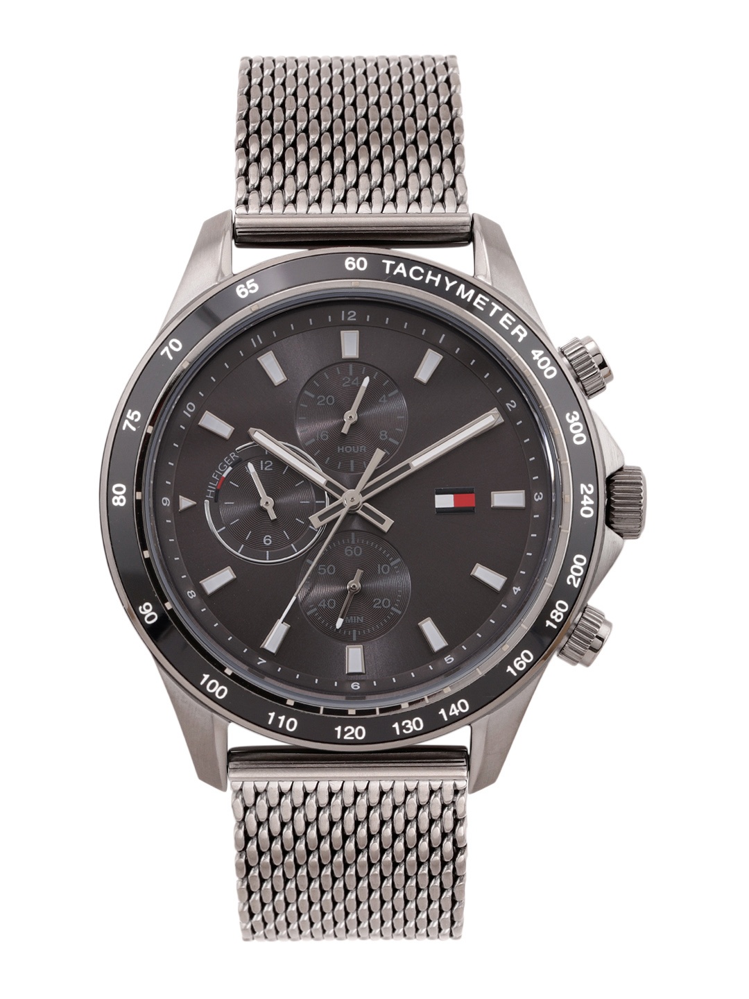 

Tommy Hilfiger Men Stainless Steel Textured Analogue Chronograph Watch TH1792019W, Grey