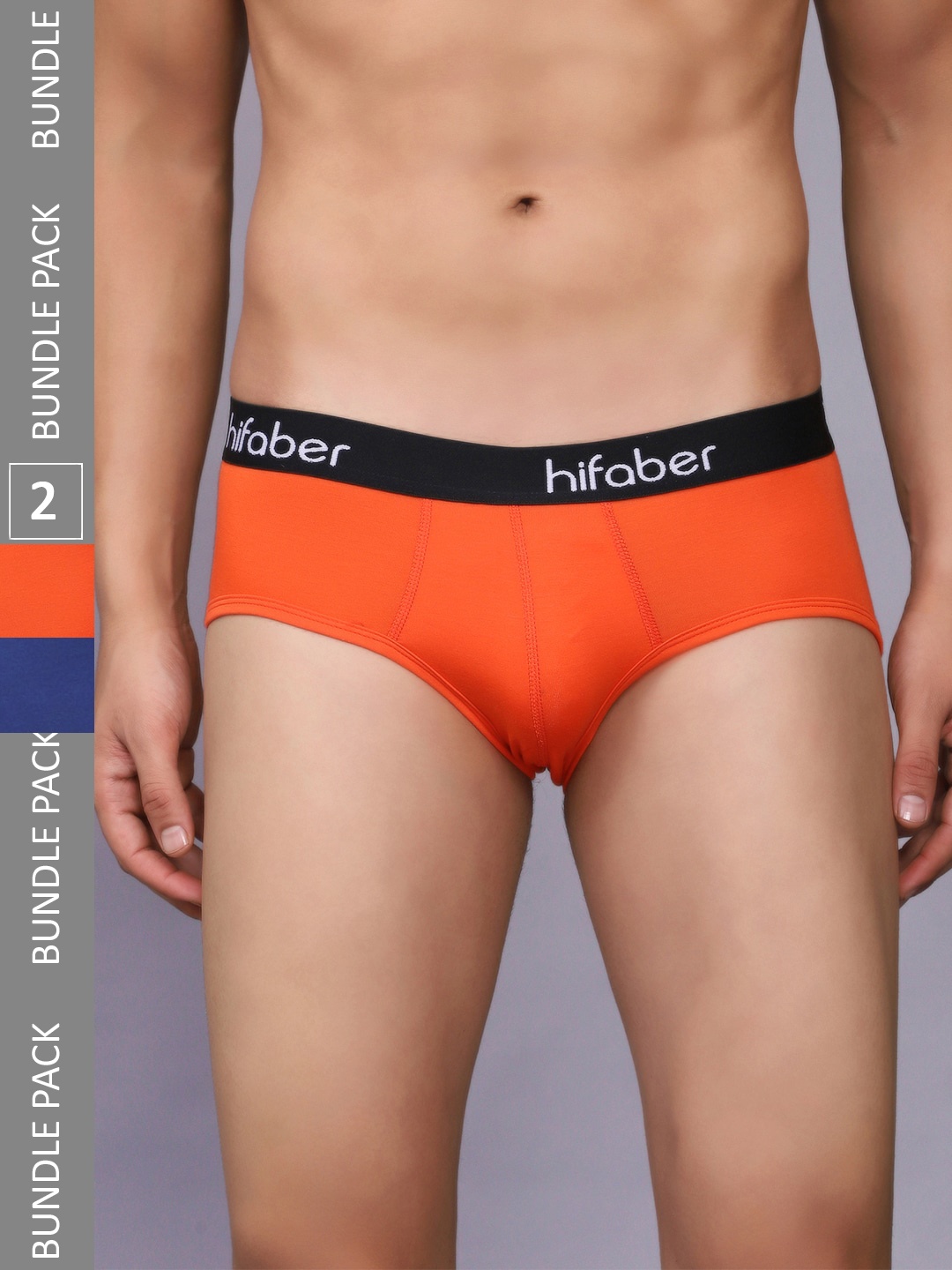 

Hifaber Men Pack Of 2 Anti-Bacterial Modal Hipster Briefs H0669 + H0682_S-Ink Blue