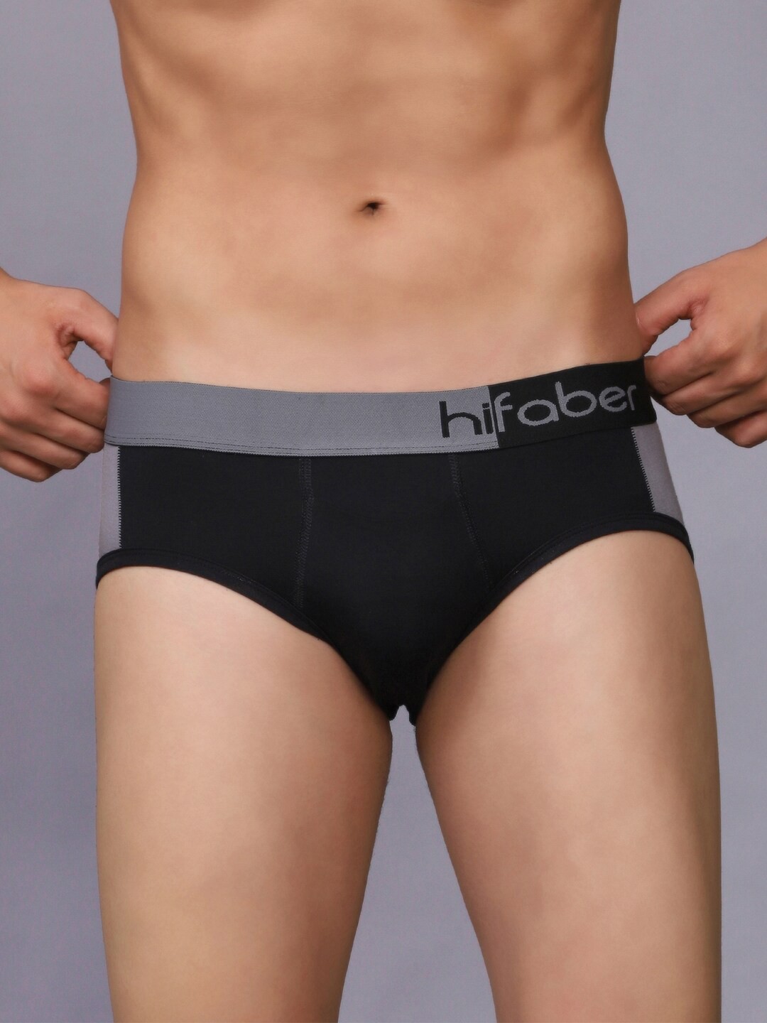 

Hifaber Men HighlySoft Technology Anti-Bacterial Hipster Brief H0674_S, Grey