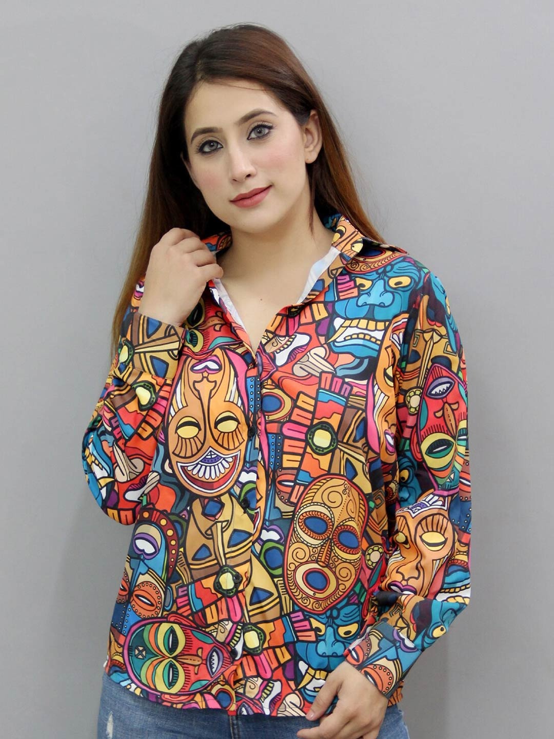 

CRAZEVILLA Smart Floral Opaque Printed Casual Shirt, Multi