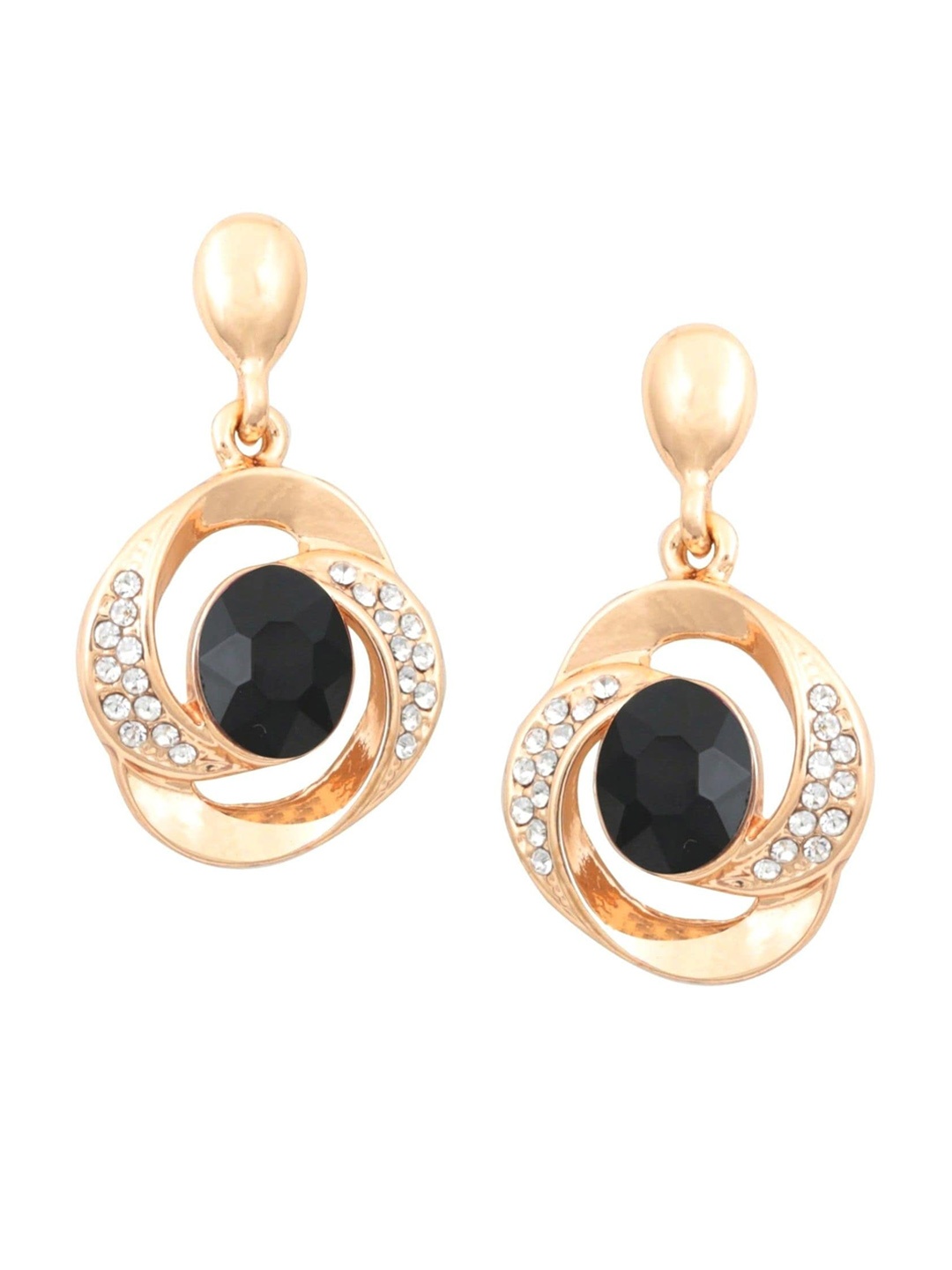 

Crunchy Fashion Gold-Plated Contemporary Drop Earrings