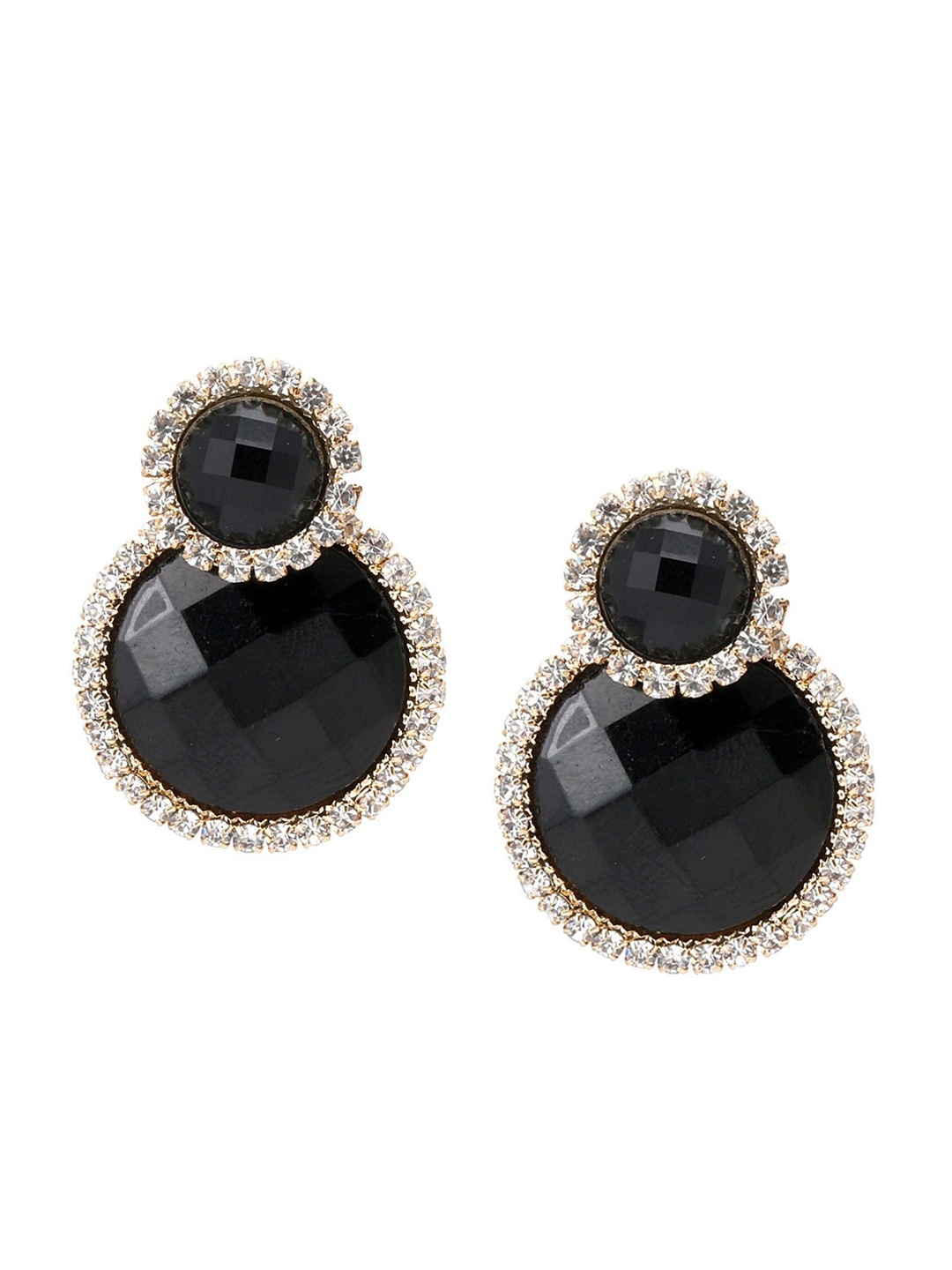 

Crunchy Fashion Gold-Plated Circular Studs Earrings