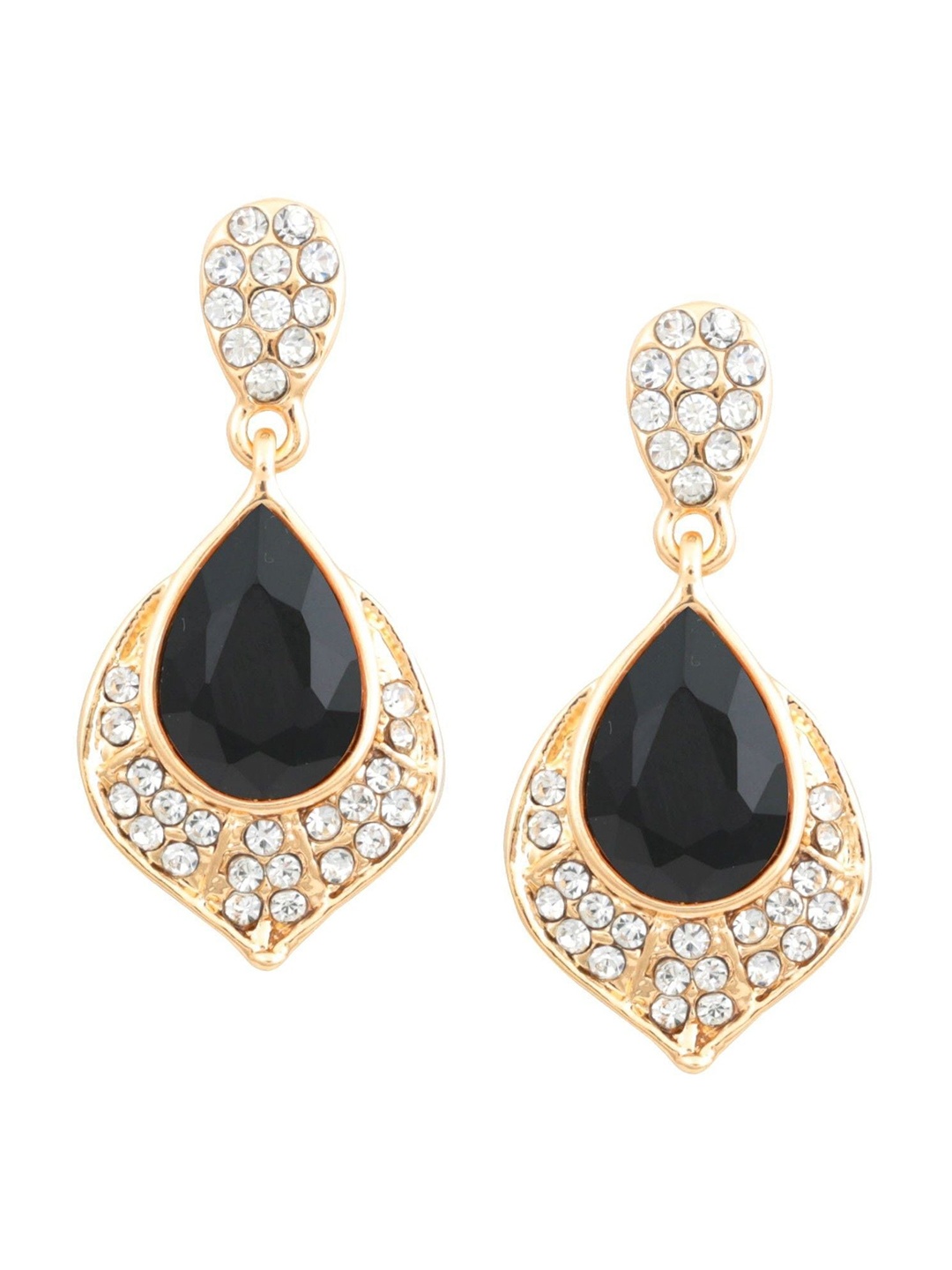 

Crunchy Fashion Gold-Plated Contemporary Drop Earrings