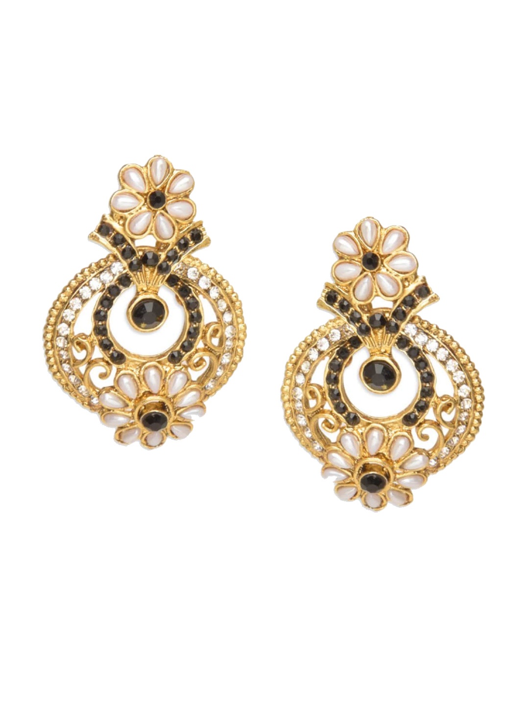 

Crunchy Fashion Gold Plated Contemporary Chandbalis