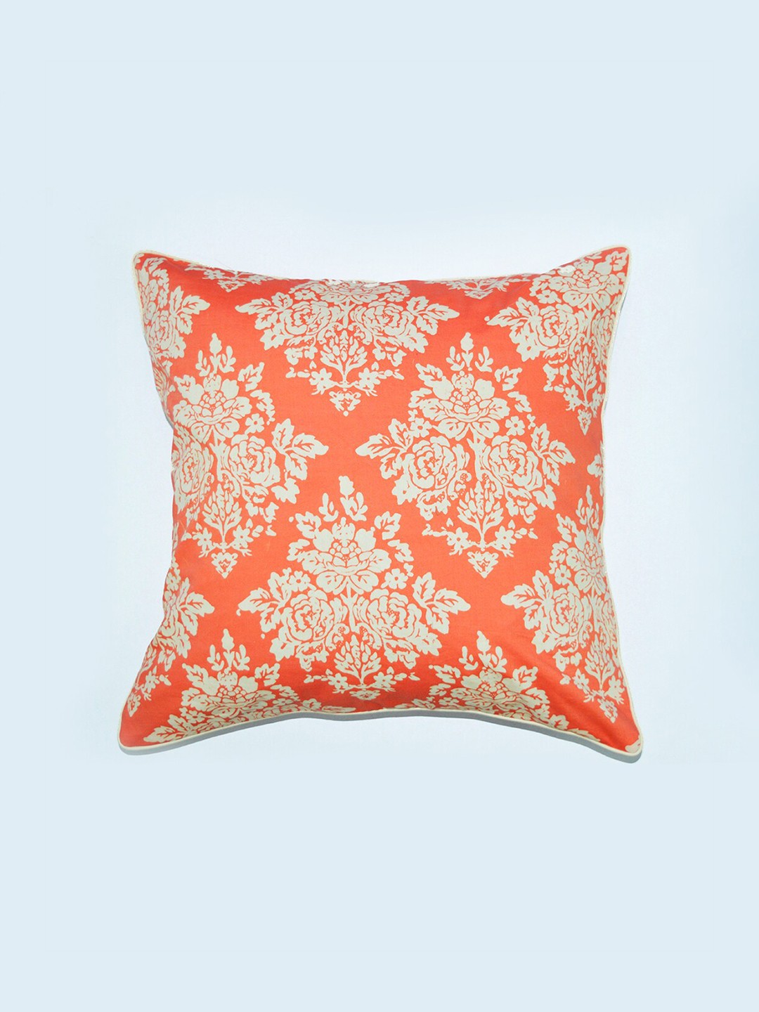 

Spun by Welspun Orange & White Ethnic Motifs Square Cushion Covers