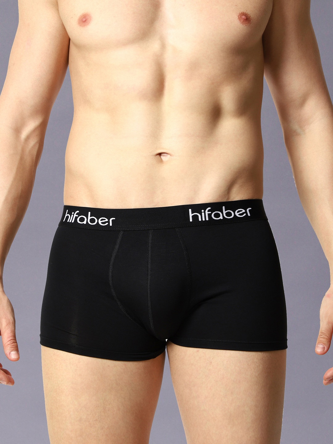 

Hifaber Men Anti-Bacterial Modal Trunk H0683_S, Black