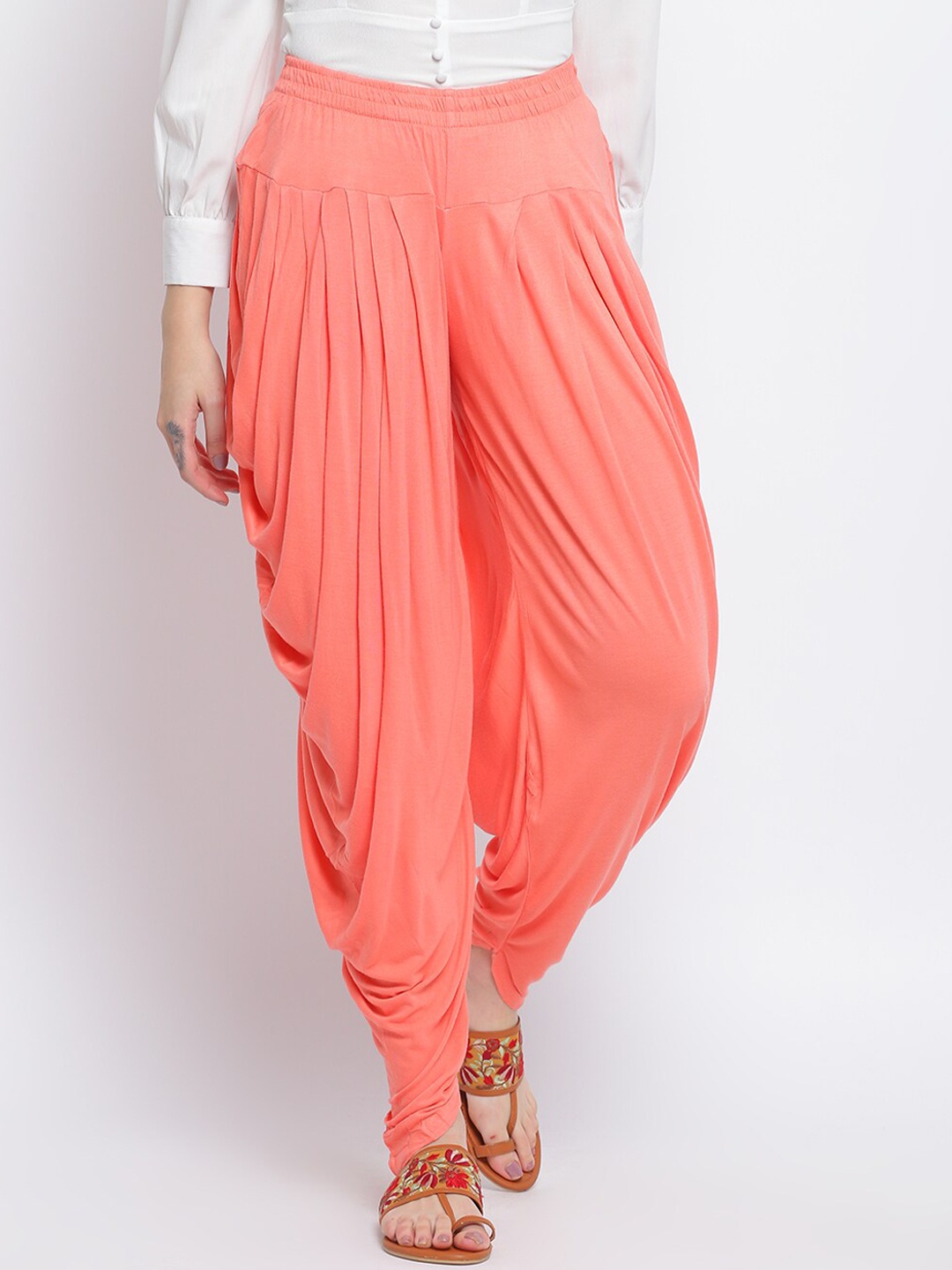 

Nayam By Lakshita Women Mid-Rise Dhotis Salwar, Peach
