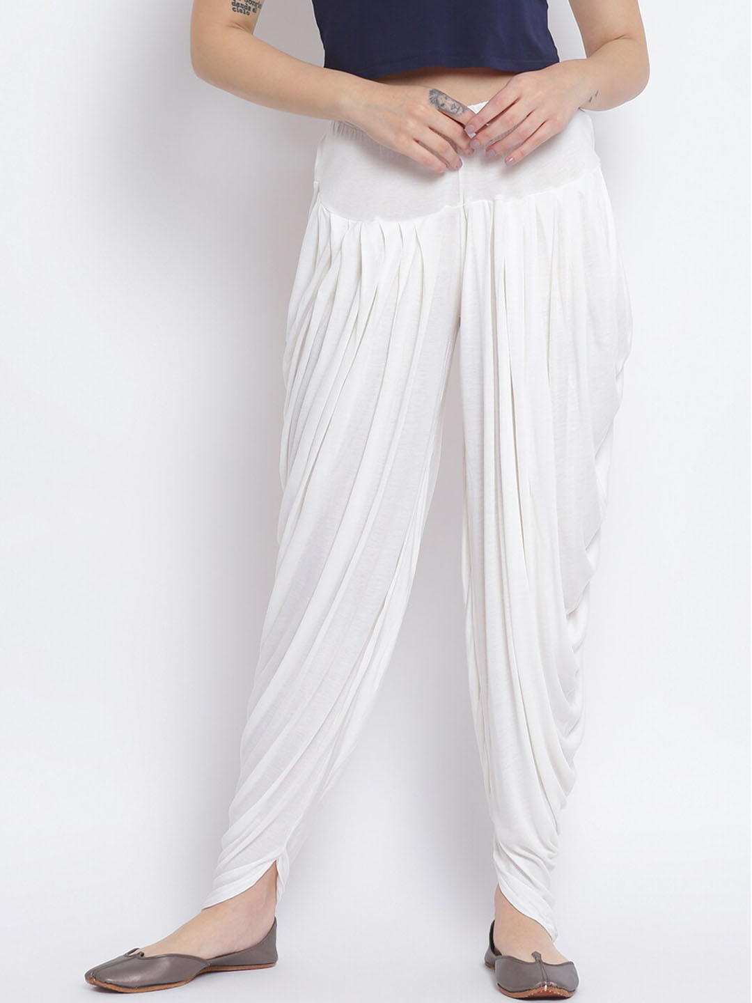 

Nayam By Lakshita Women Solid Dhoti Pants, White