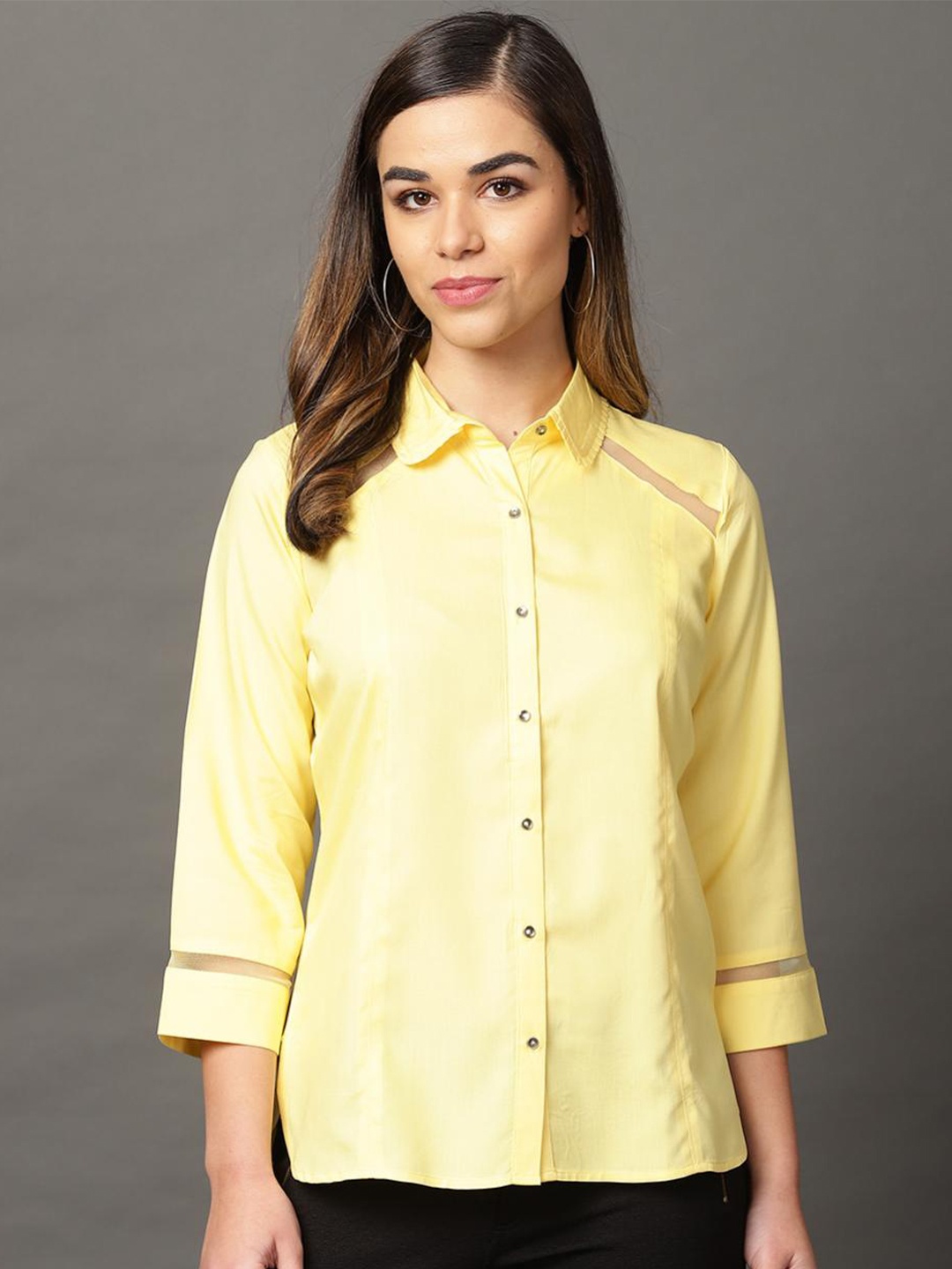 

Nayam By Lakshita Comfort Fit Casual Shirt, Yellow