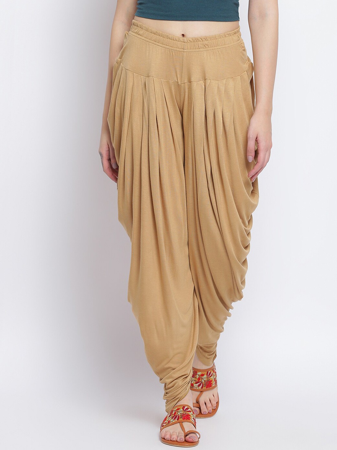 

Nayam By Lakshita Women Mid-Rise Dhoti Pants, Beige