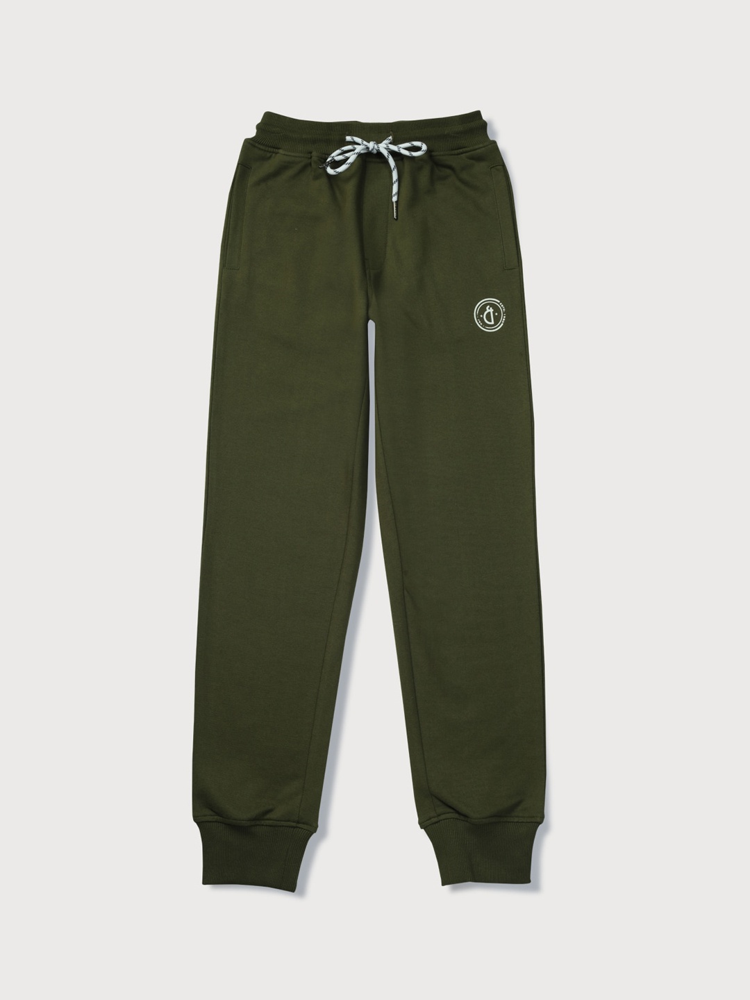 

Gini and Jony Boys Elasticated Regular Fit Cotton Joggers, Olive