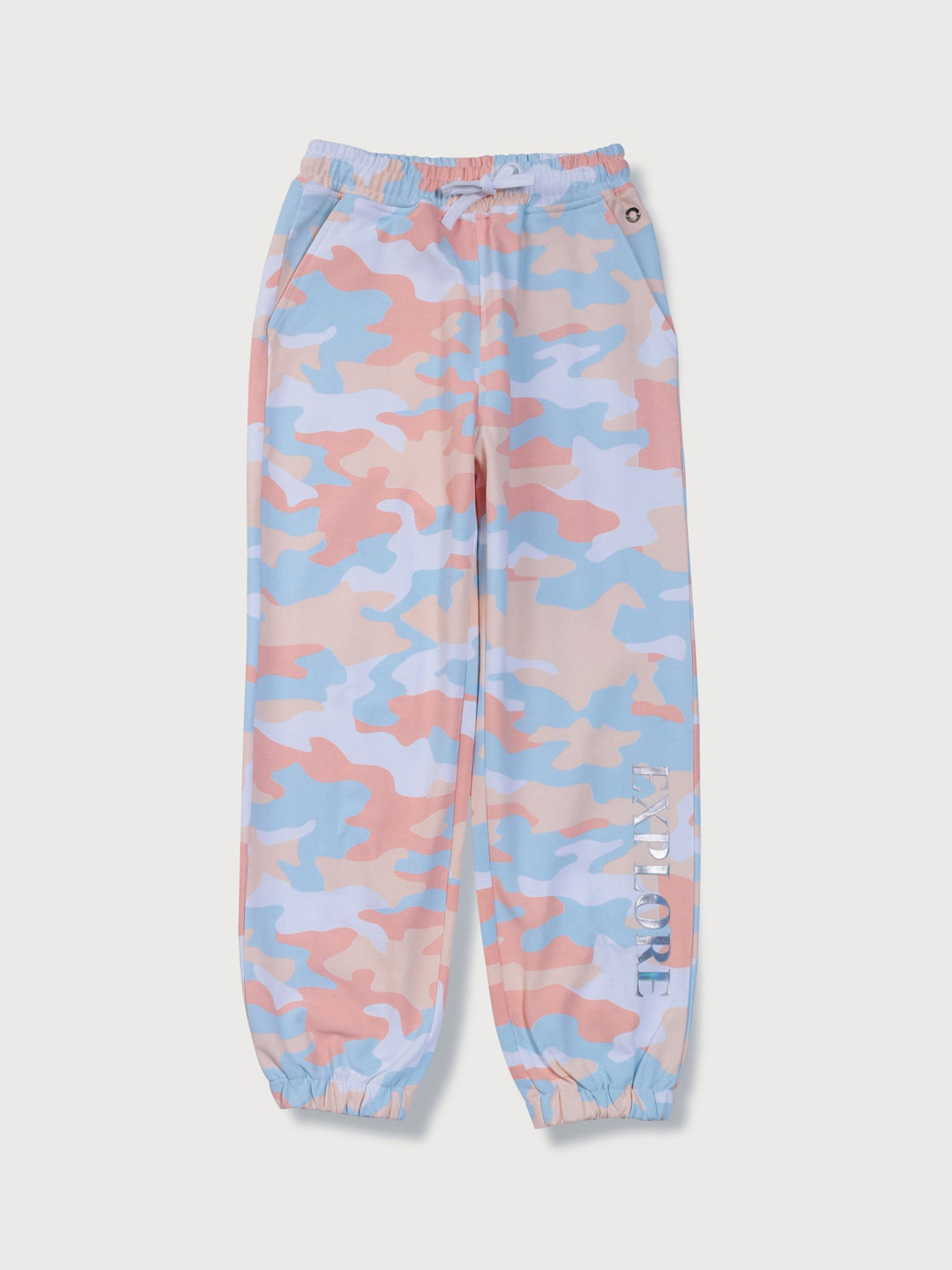 

Gini and Jony Girls Cotton Elasticated Track Pants, Orange