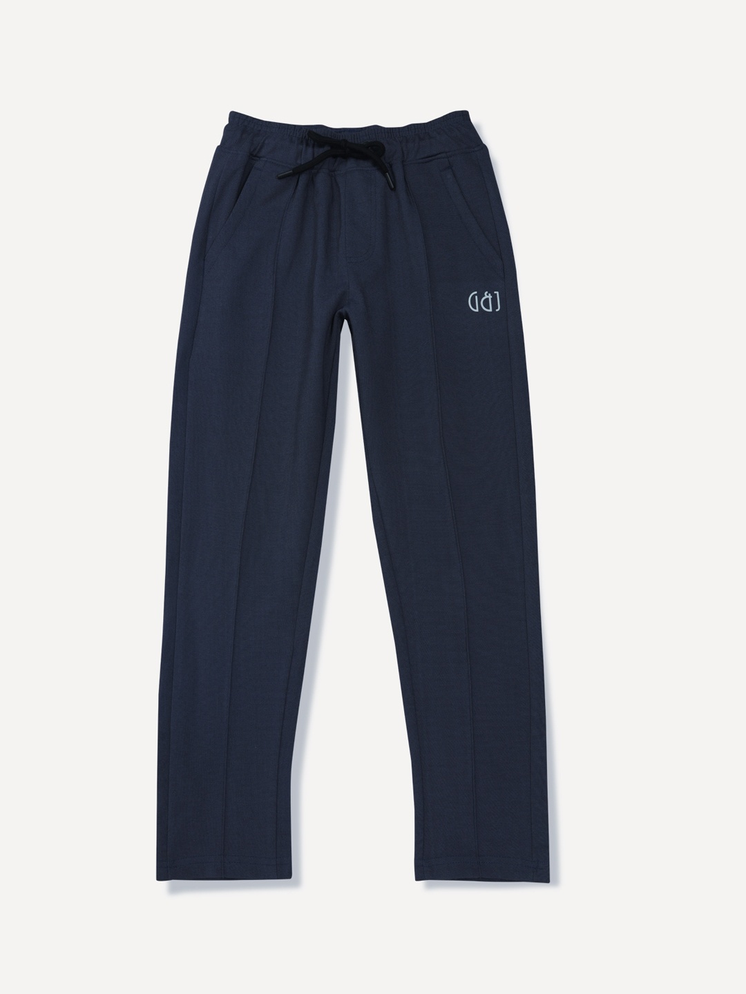 

Gini and Jony Boys Cotton Elasticated Track Pants, Navy blue