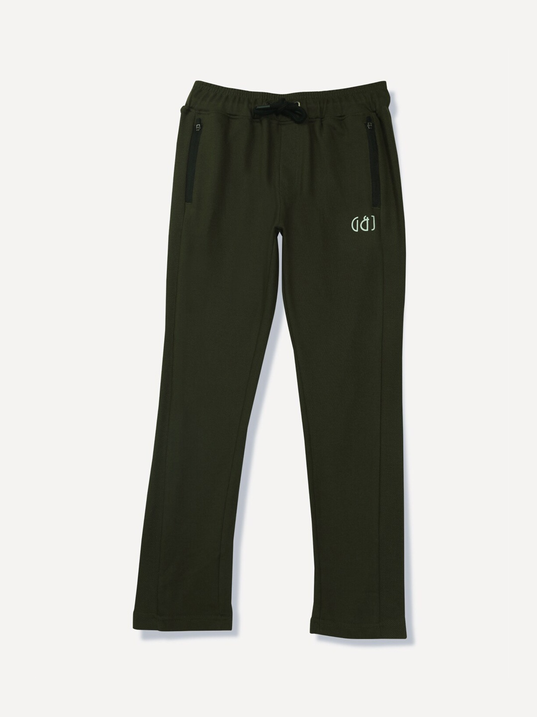 

Gini and Jony Boys Cotton Elasticated Track Pants, Olive