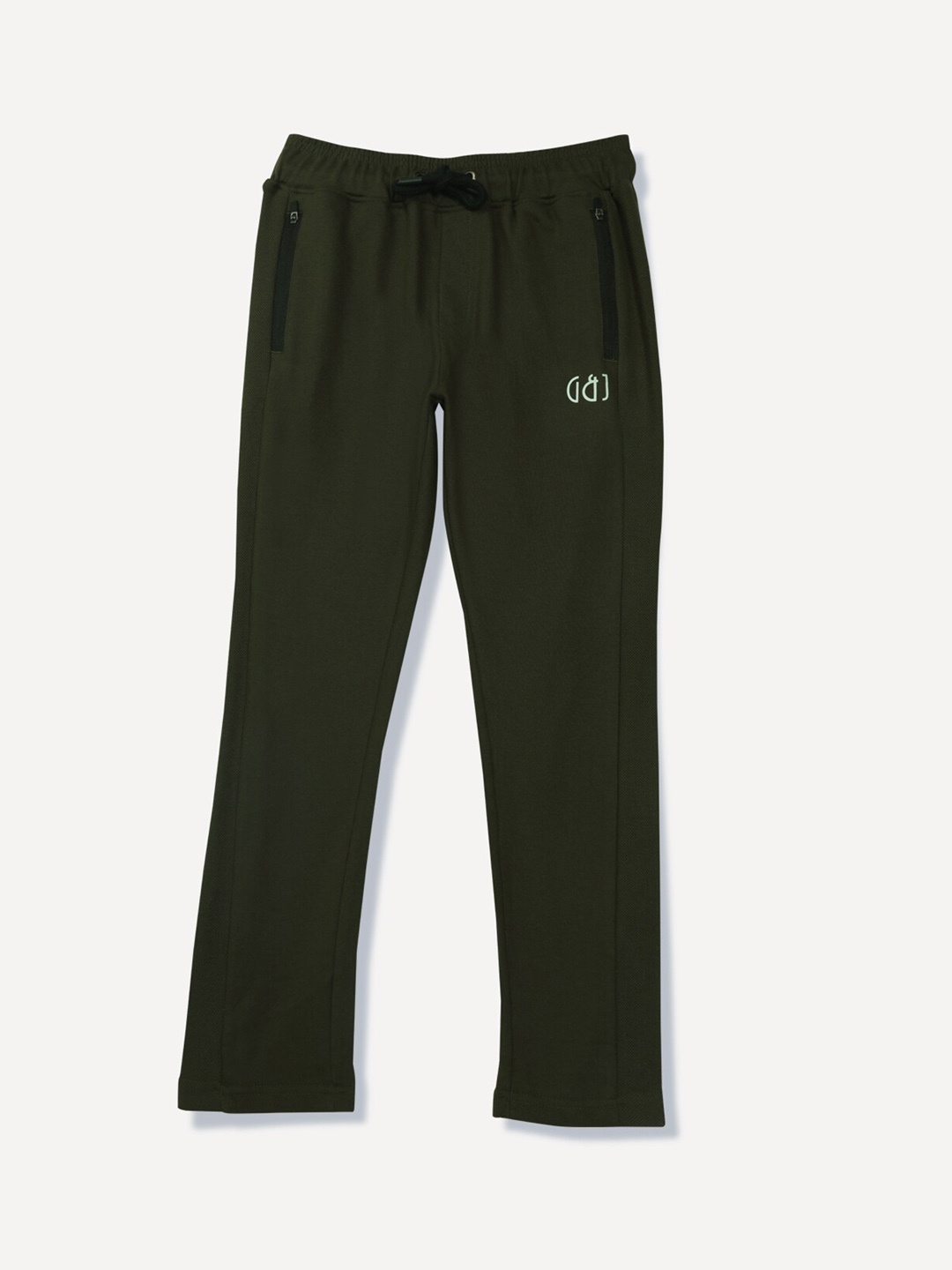 

Gini and Jony Boys Regular Fit Cotton Track Pants, Olive