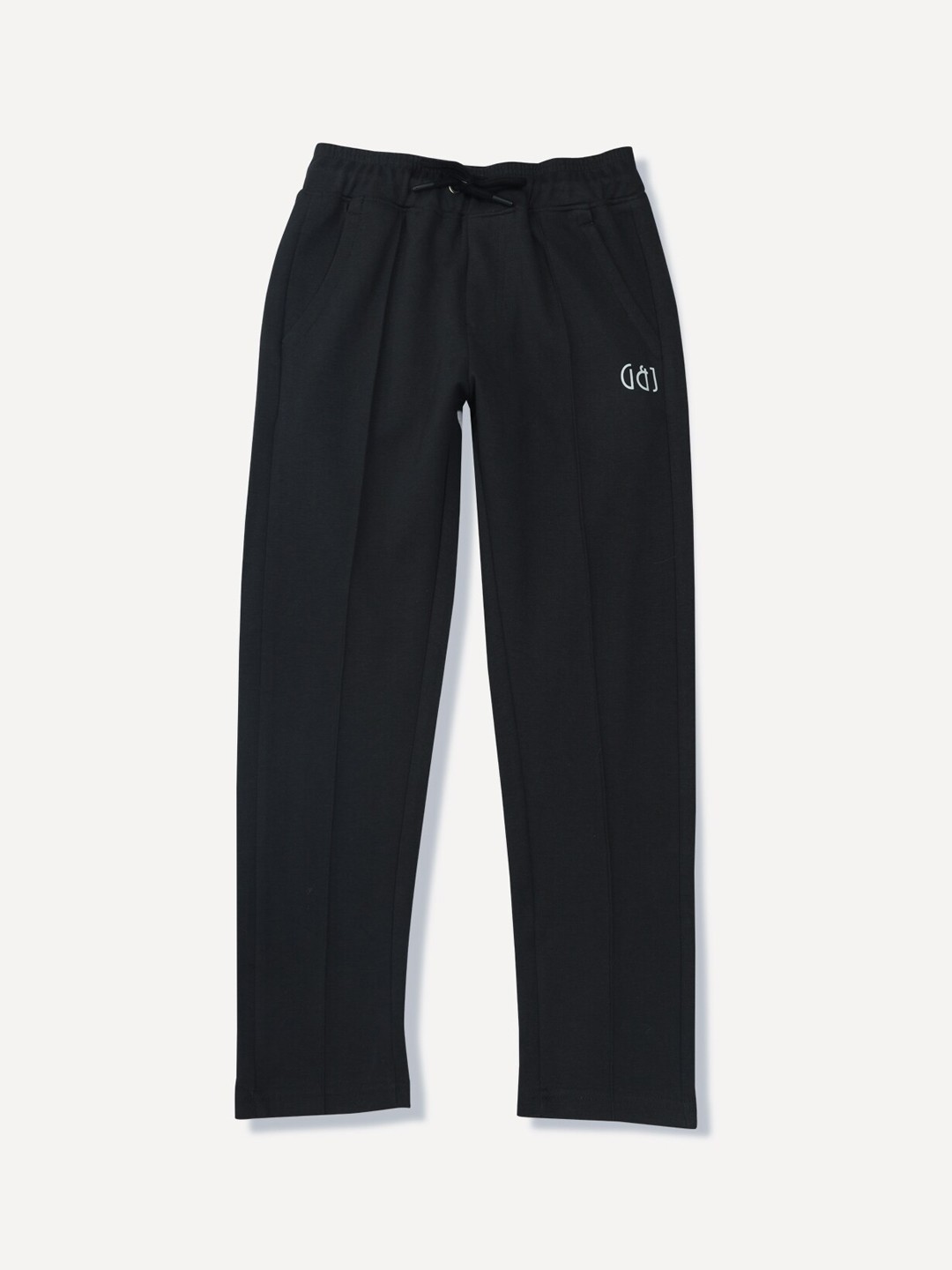 

Gini and Jony Boys Regular Fit Mid-Rise Cotton Track Pants, Black