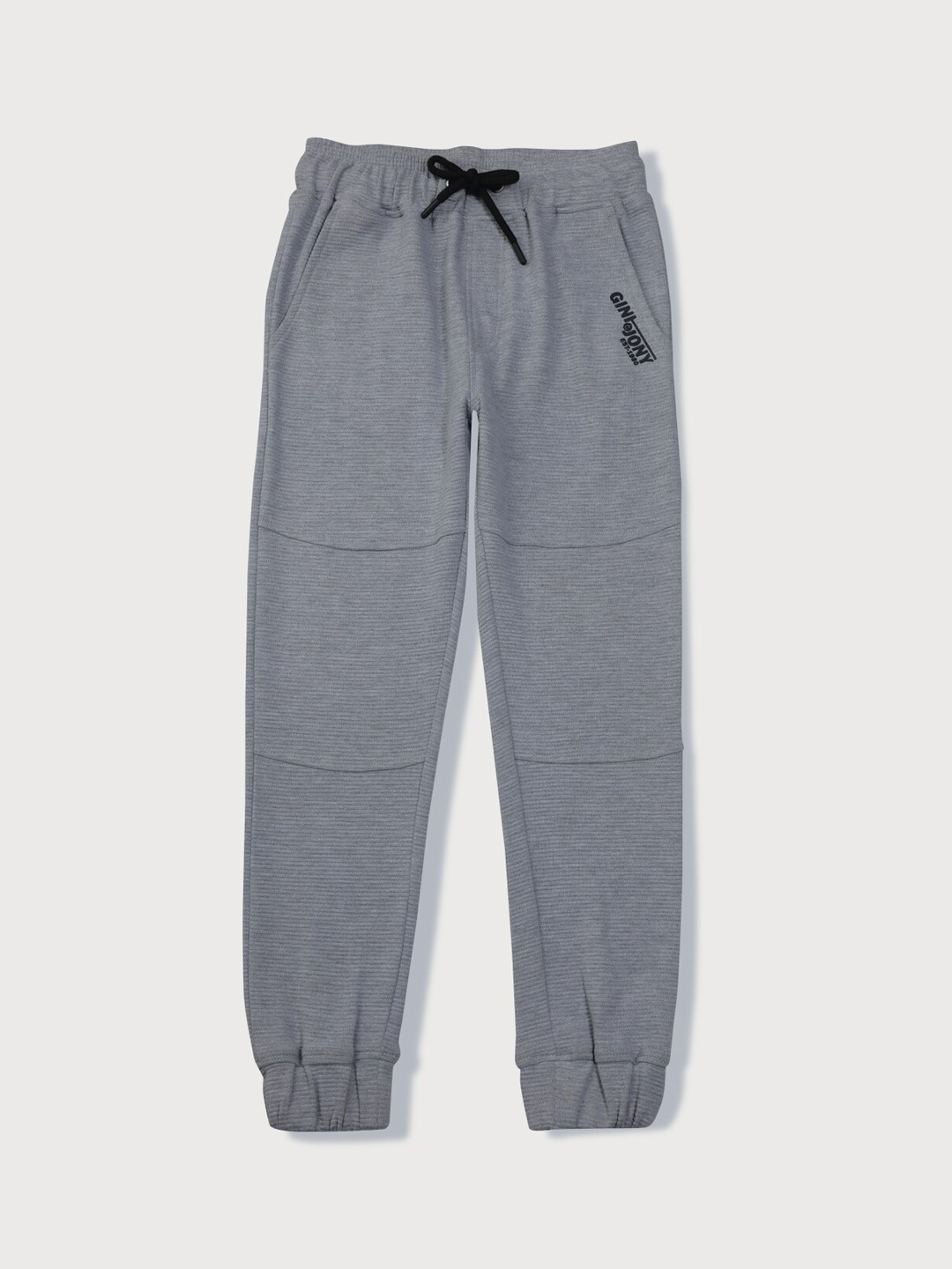 

Gini and Jony Boys Cotton Elasticated Joggers, Grey