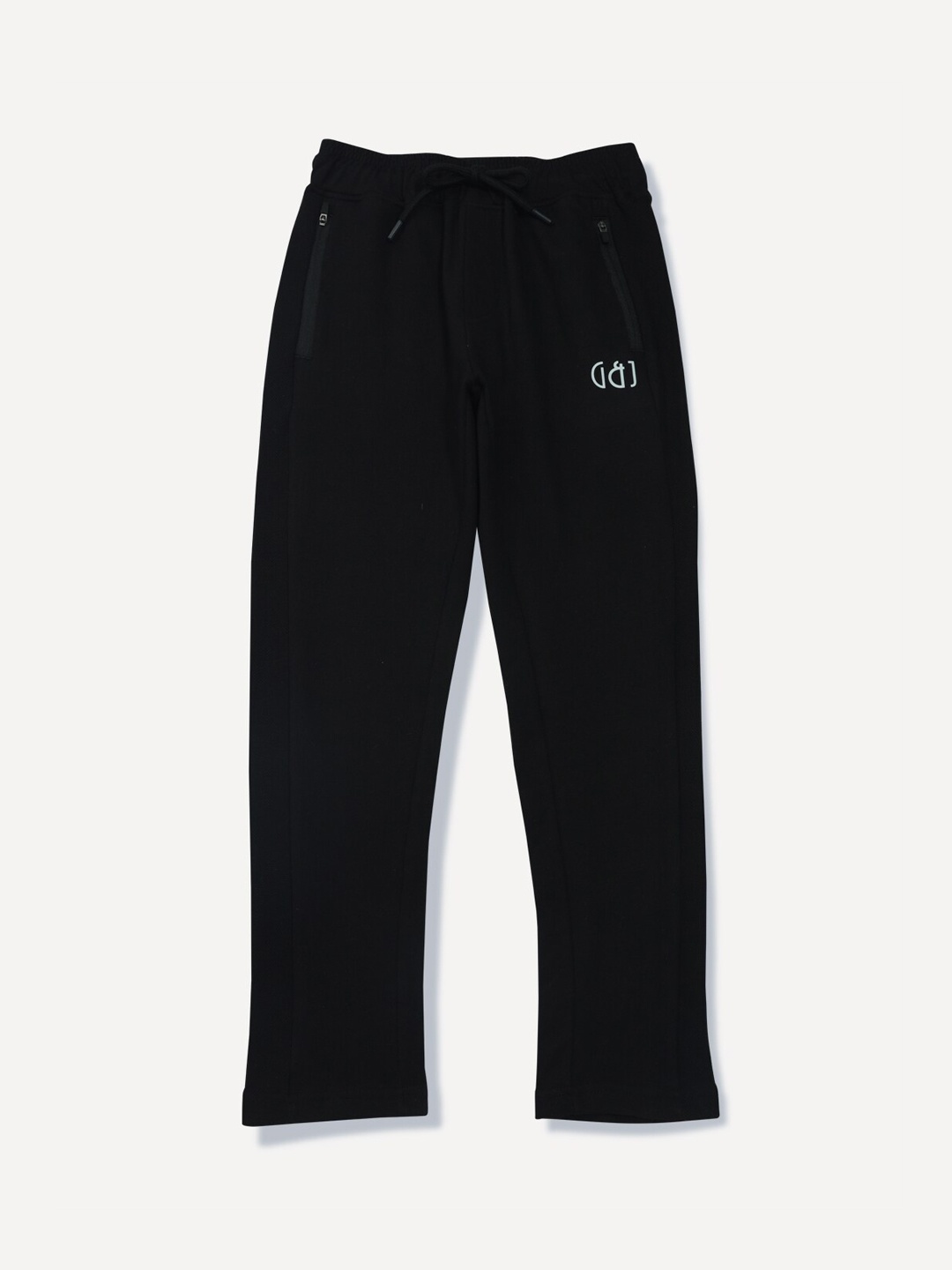

Gini and Jony Boys Regular-Fit Cotton Track Pants, Black