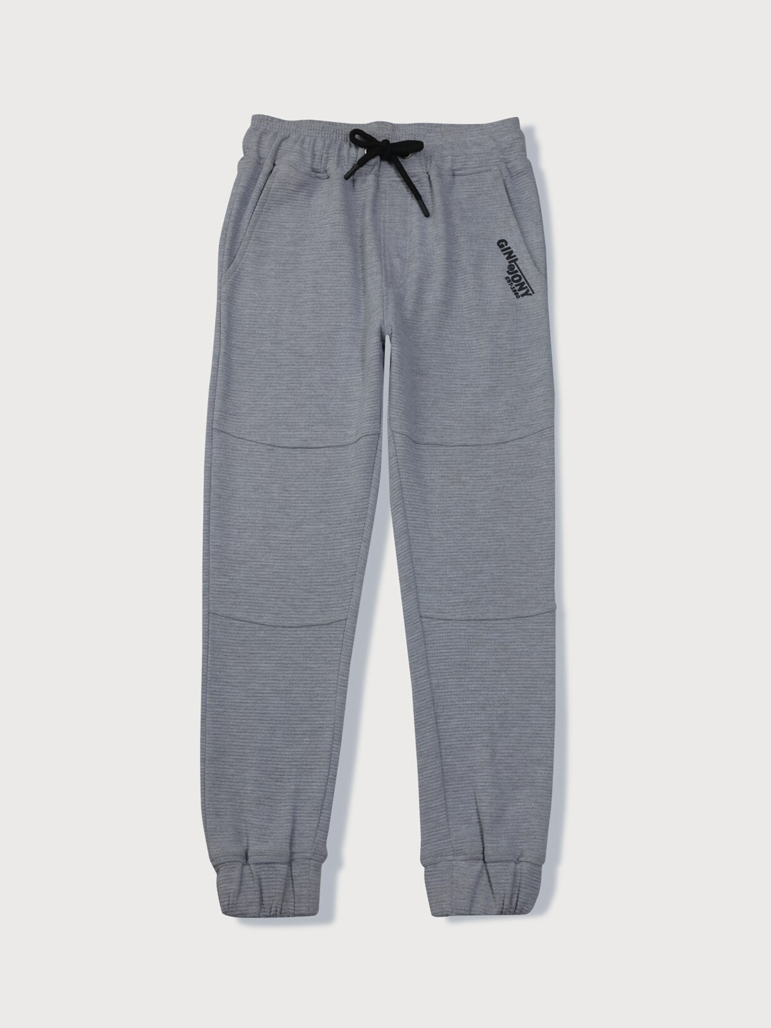 

Gini and Jony Boys Brand Logo Regular Fit Cotton Track Pants, Grey