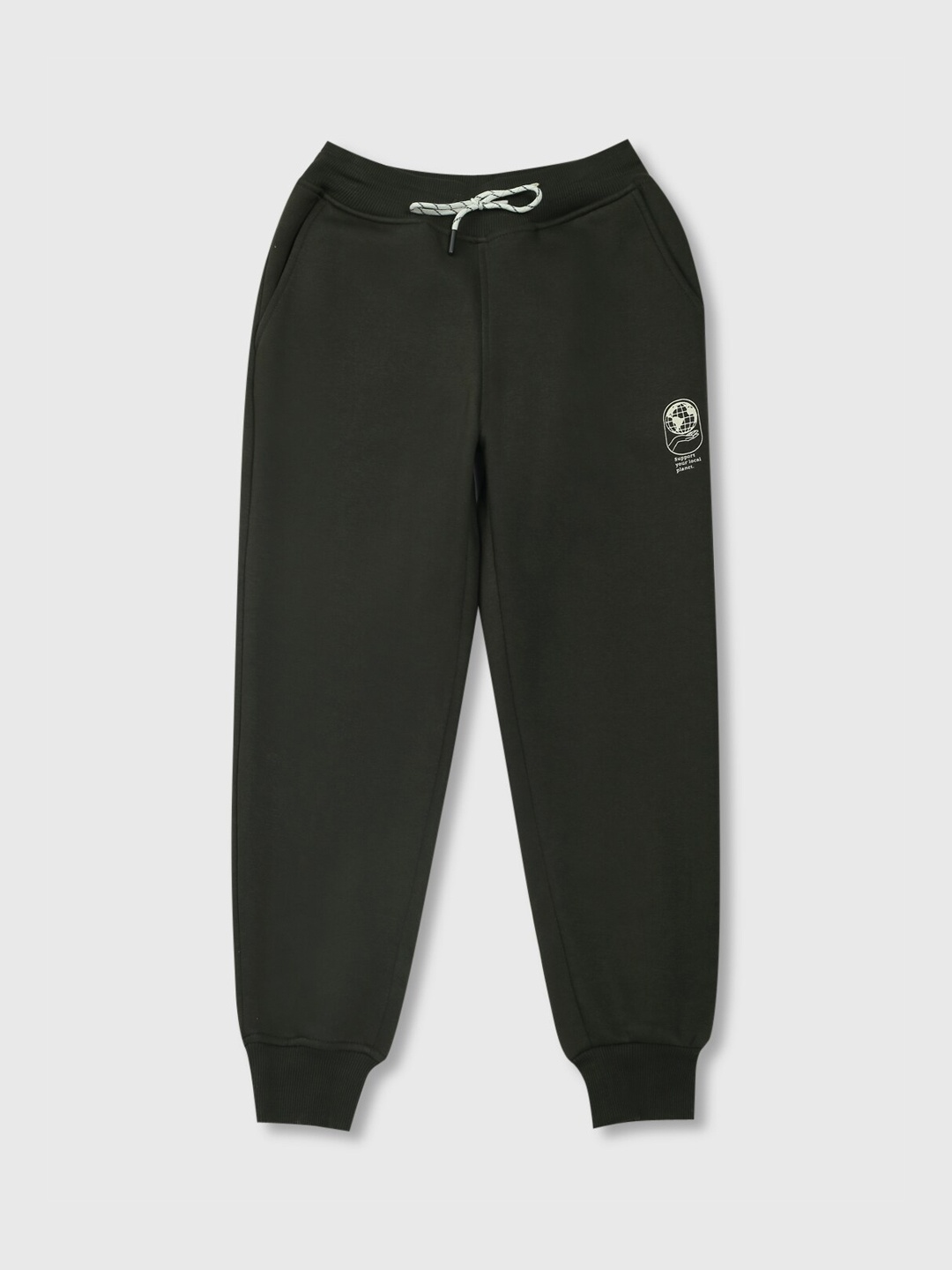 

Gini and Jony Boys Cotton Track Pants, Olive