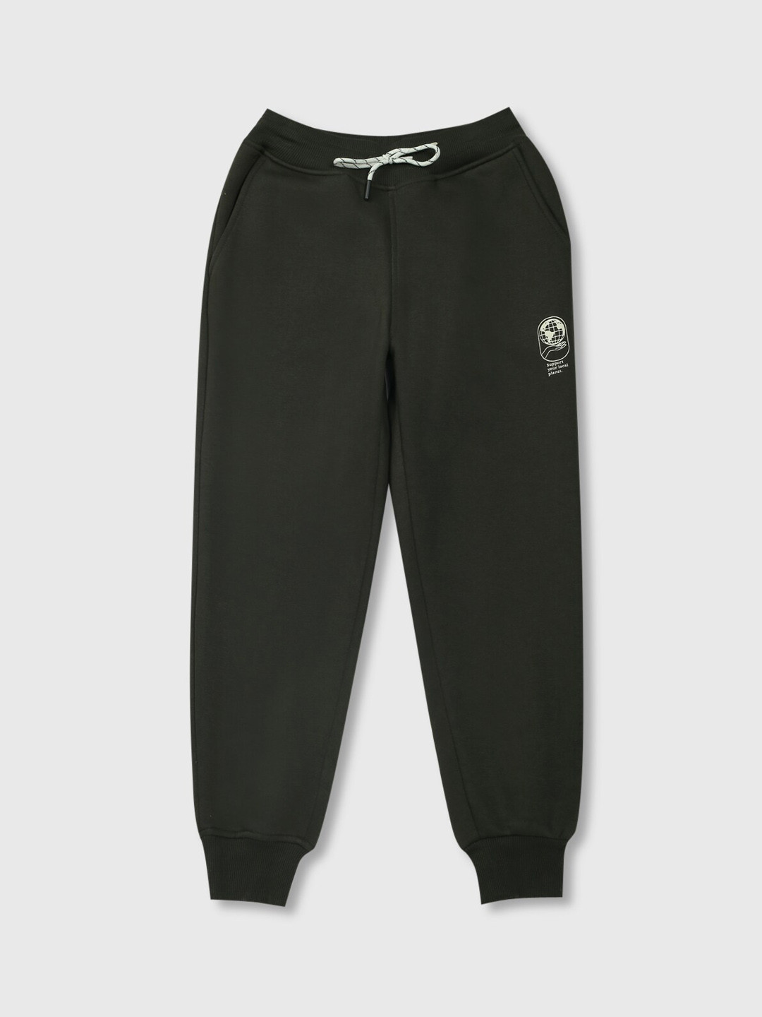 

Gini and Jony Boys Cotton Joggers, Olive