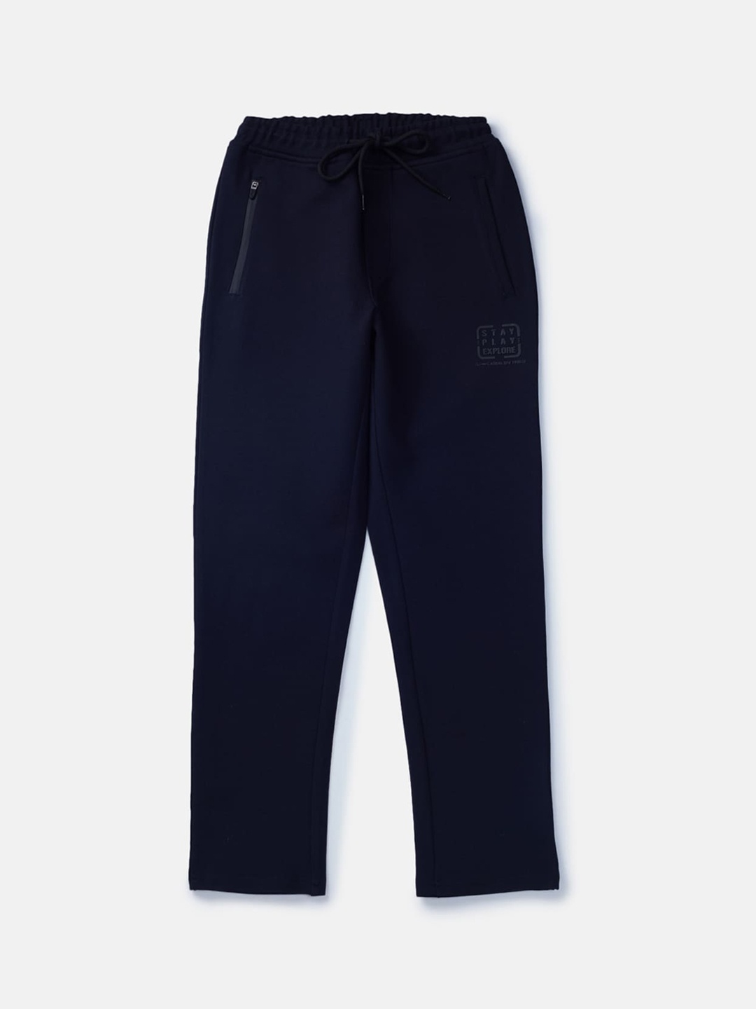 

Gini and Jony Boys Cotton Elasticated Track Pants, Navy blue