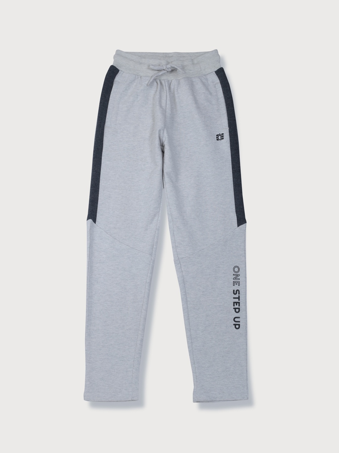 

Gini and Jony Boys Mid-Rise Cotton Track Pants, Grey