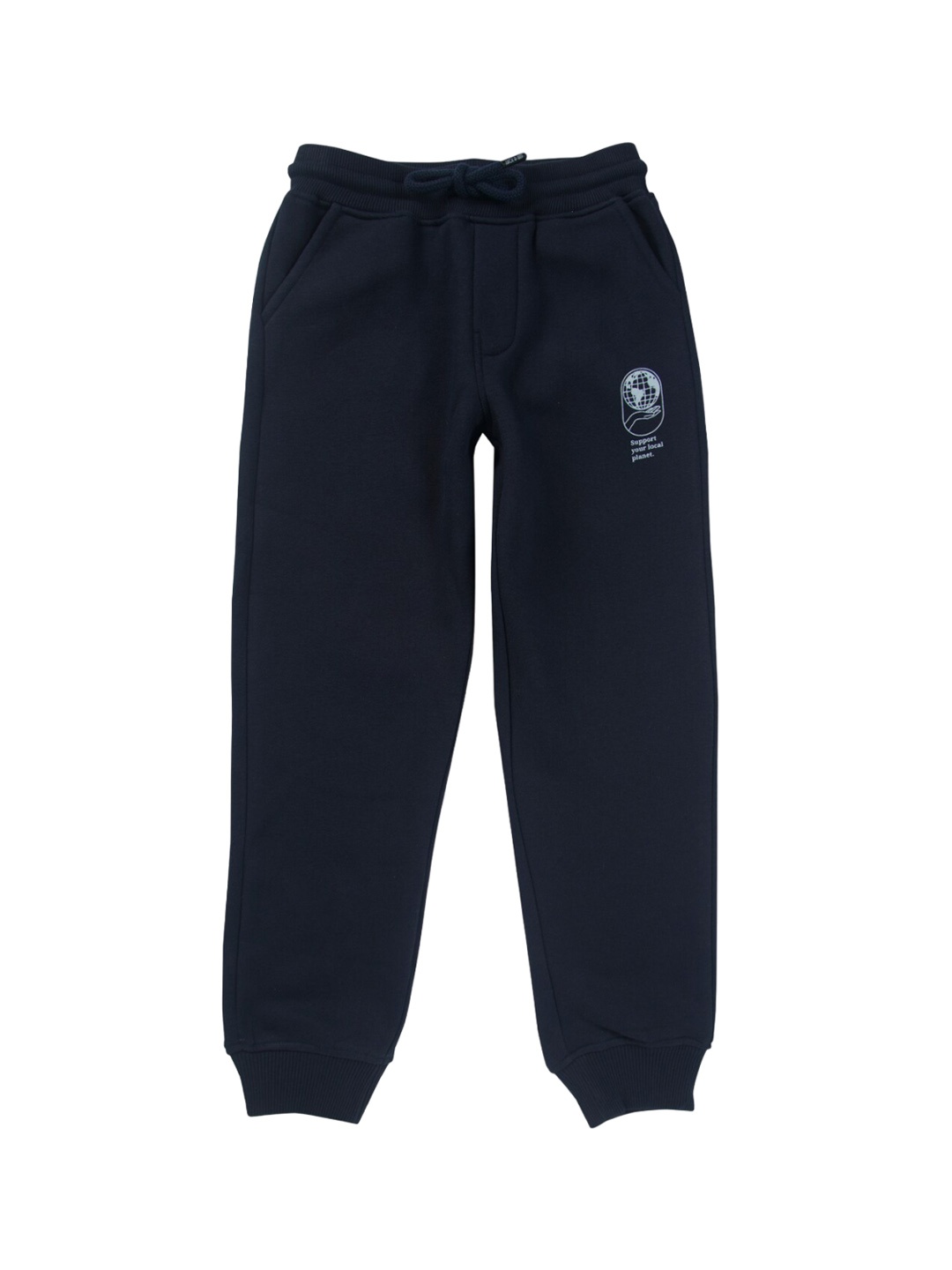 

Gini and Jony Boys Cotton Elasticated Track Pants, Navy blue