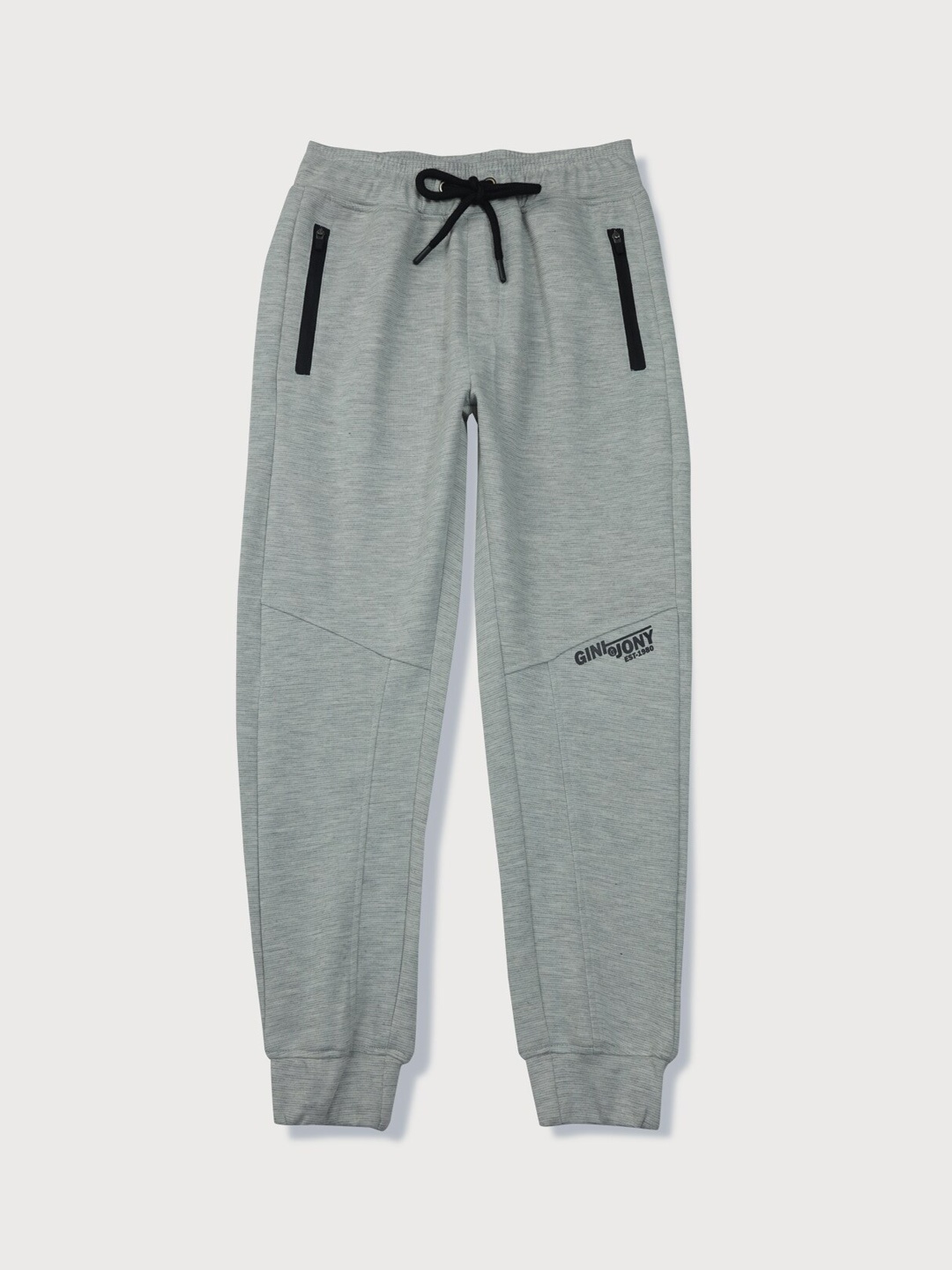 

Gini and Jony Boys Cotton Elasticated Joggers, Grey