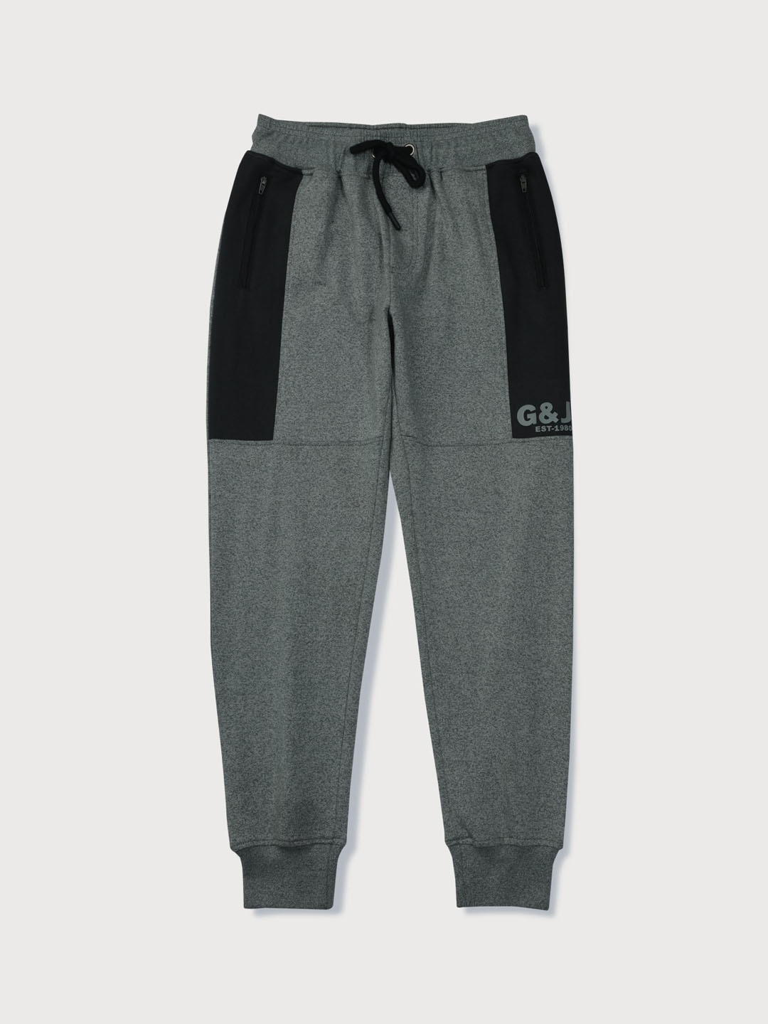 

Gini and Jony Boys Brand Logo Printed Cotton Joggers, Grey