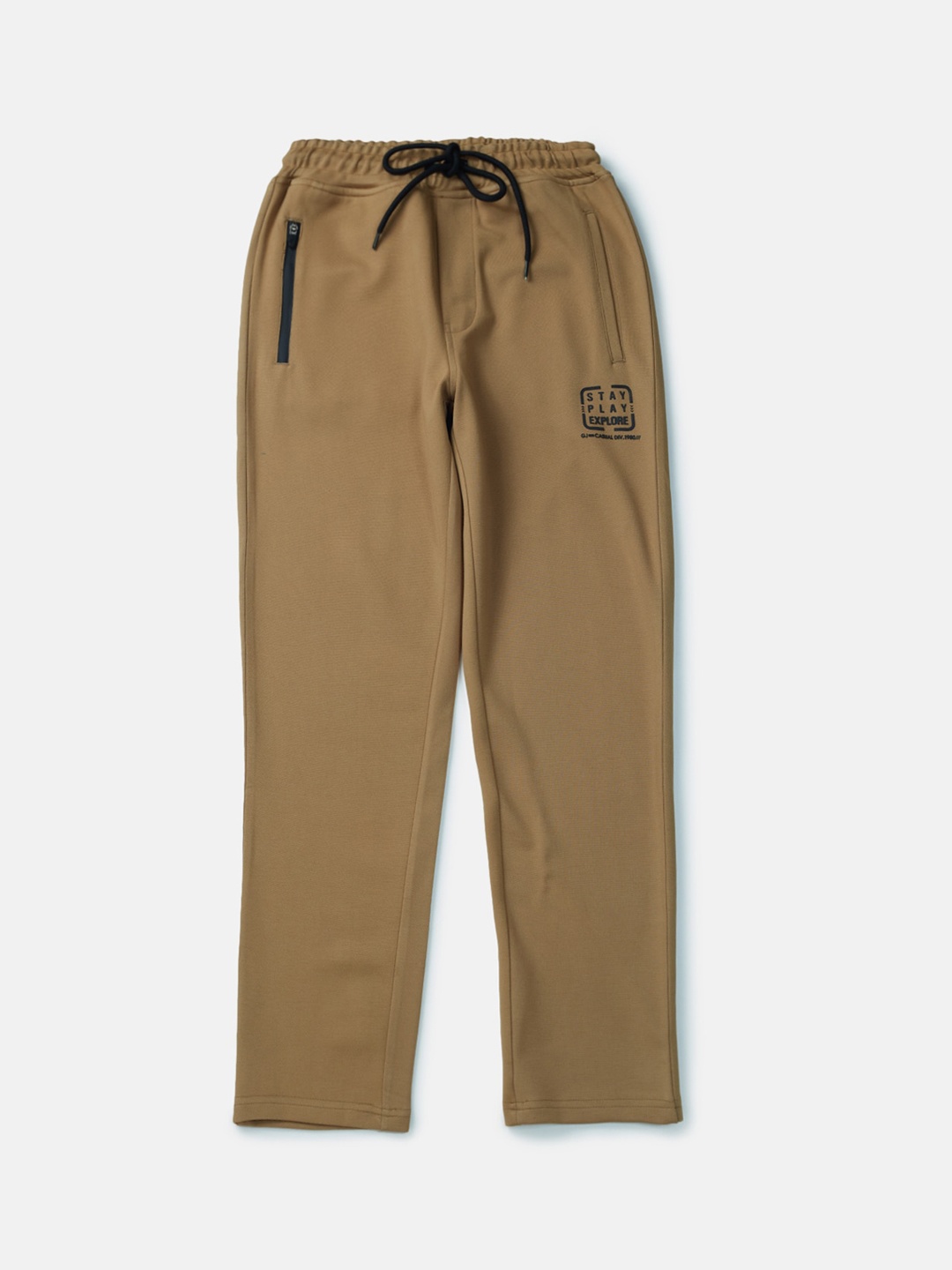 

Gini and Jony Boys Cotton Elasticated Track Pants, Khaki