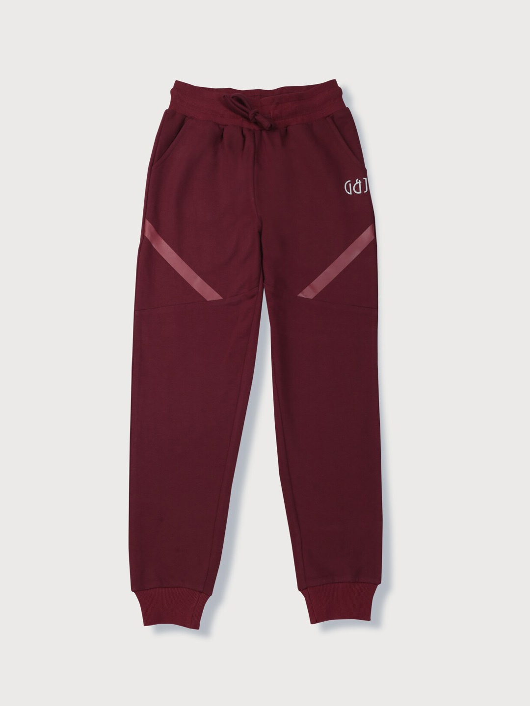 

Gini and Jony Boys Printed Details Cotton Joggers, Maroon