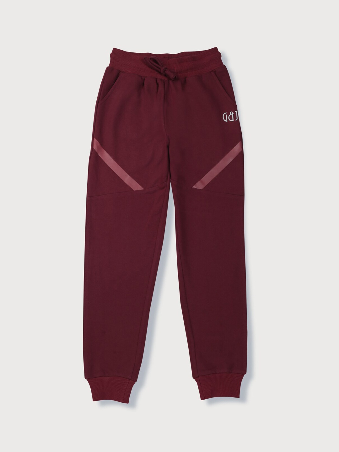 

Gini and Jony Boys Printed Regular Fit Cotton Joggers, Maroon