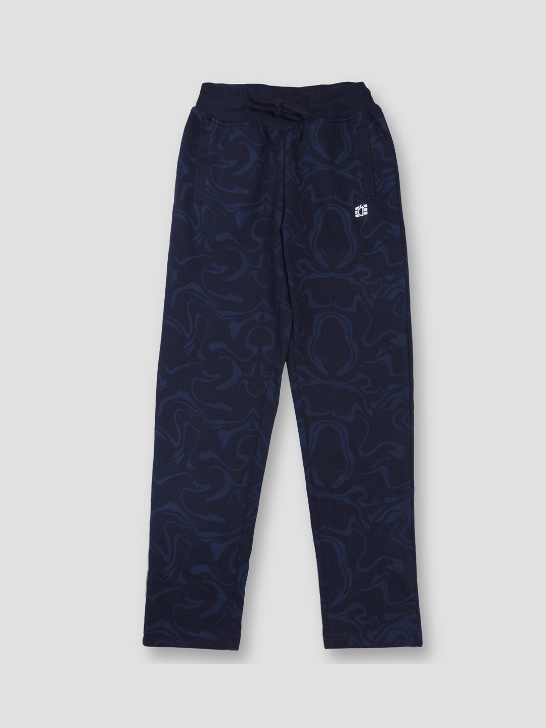 

Gini and Jony Boys Cotton Track Pants, Navy blue