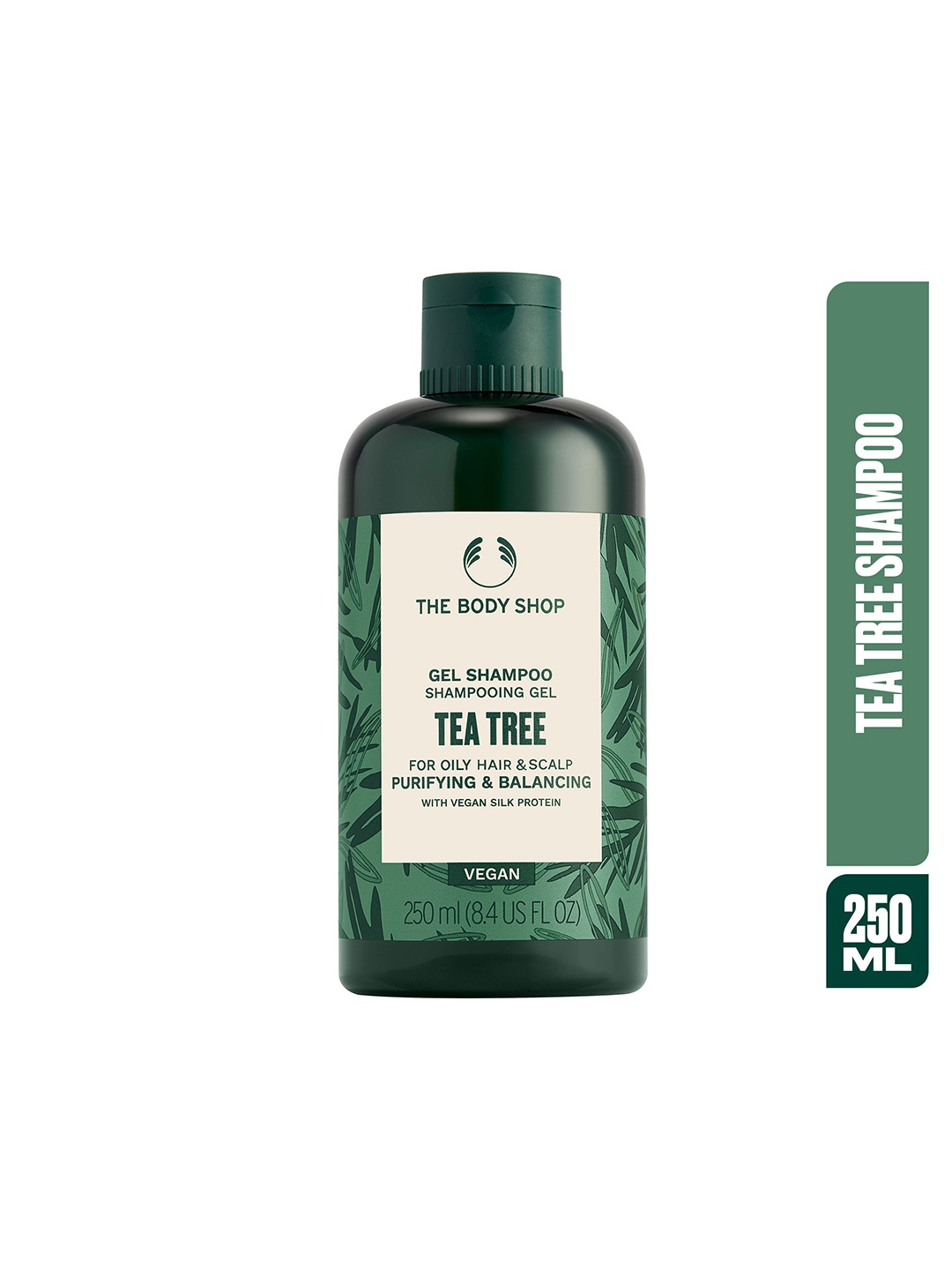 

THE BODY SHOP Tea Tree Purifying & Balancing Vegan Shampoo with Silk Protein - 250 ml, Green