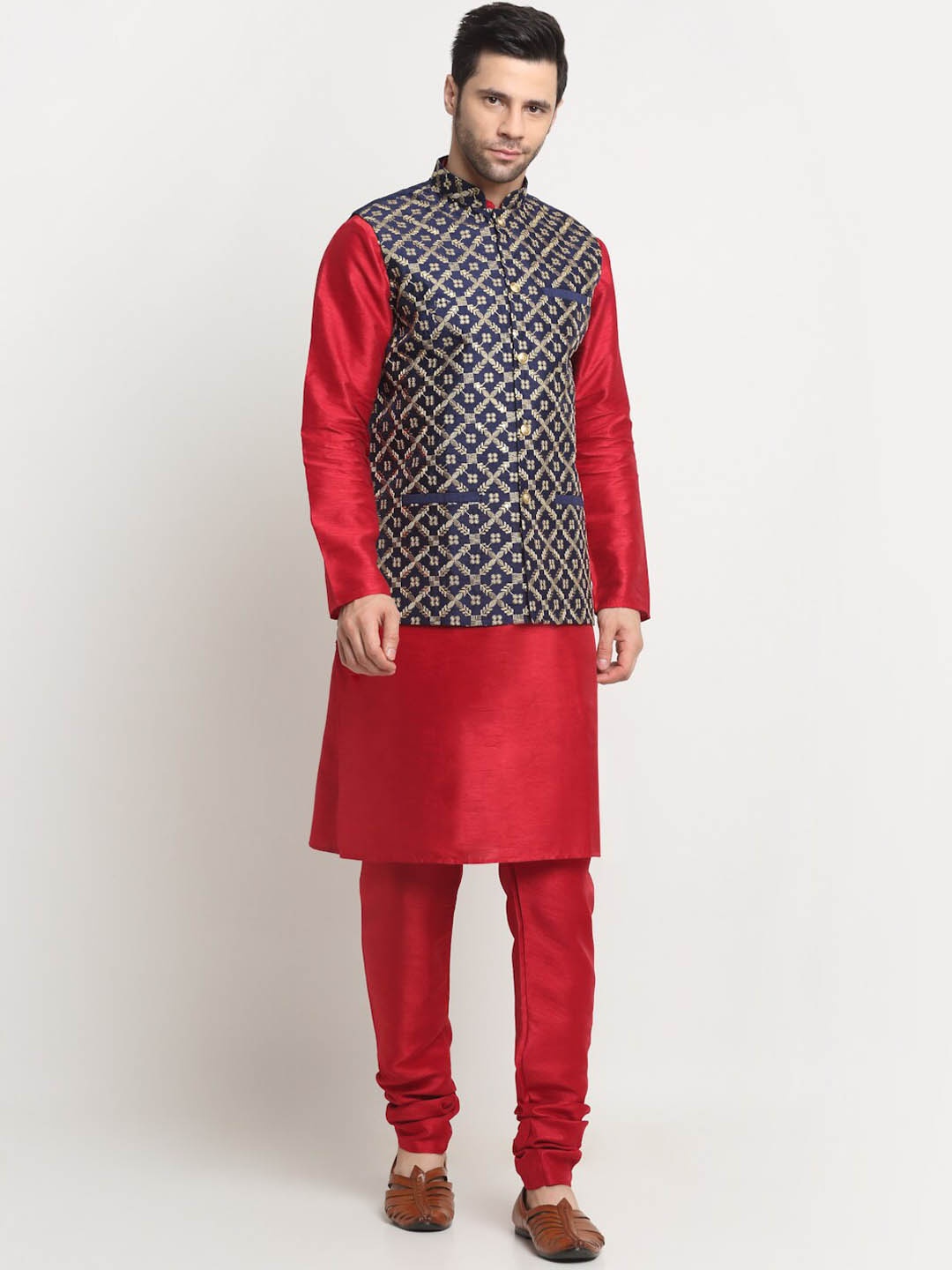 

KRAFT INDIA Regular Kurta With Churidar, Maroon