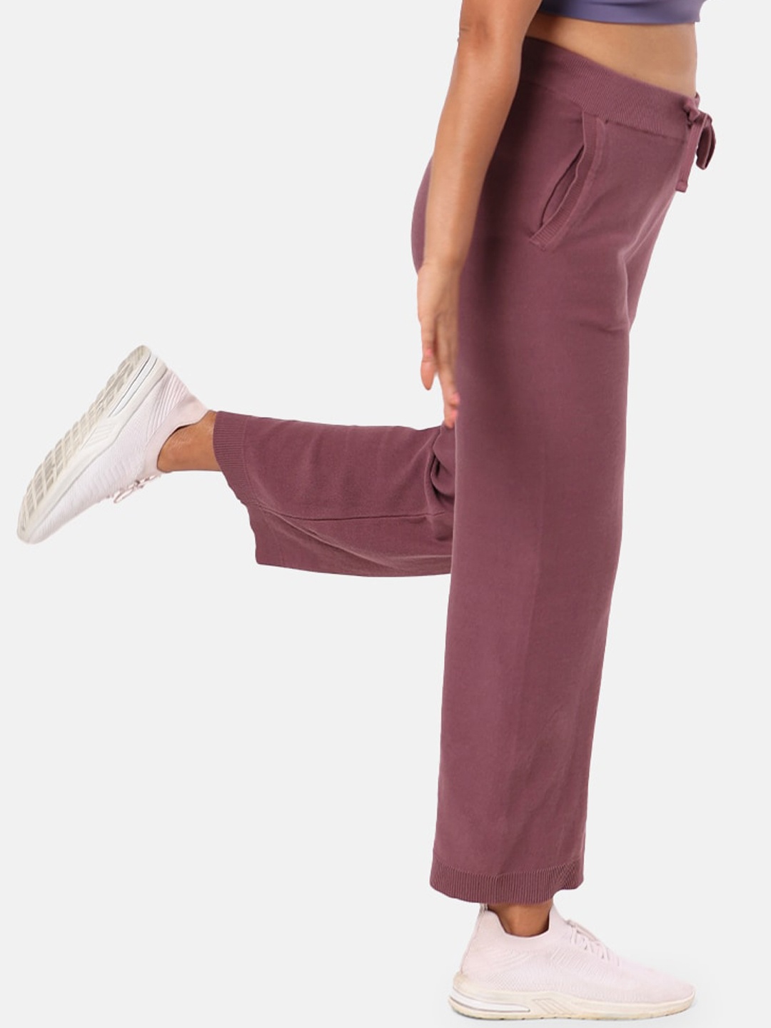 

Blissclub Women Relaxed Fit All Day Comfort Cotton Track Pant, Purple