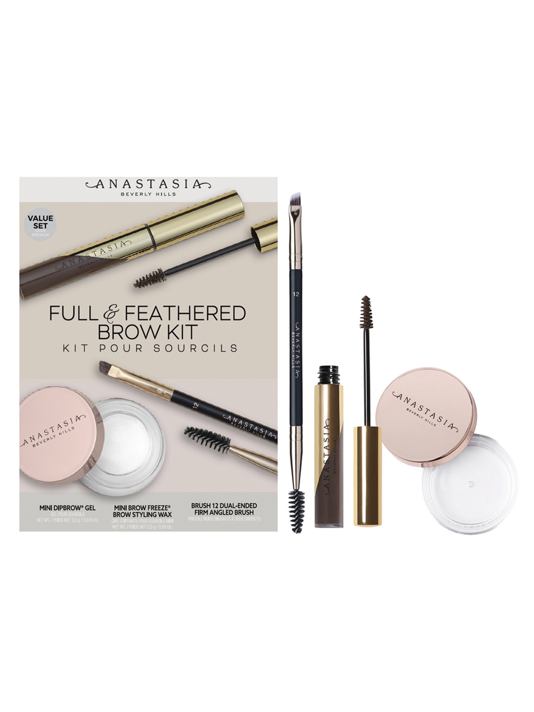 

ANASTASIA BEVERLY HILLS Full & Feathered Brow Kit - Dark Brown