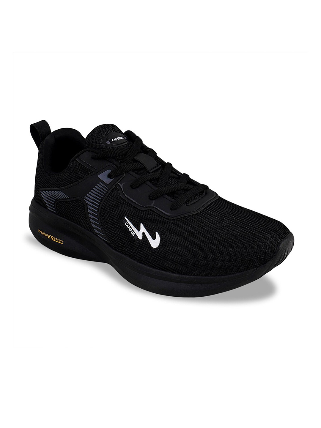 

Campus Men CARLO Mesh Running Non-Marking Shoes, Black